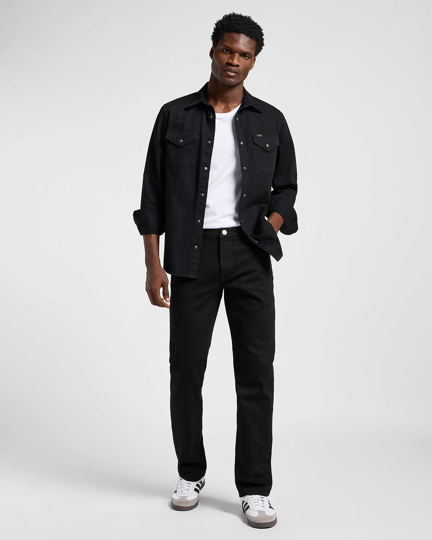 Lee Regular Western Denim Shirt - Black - Image 5