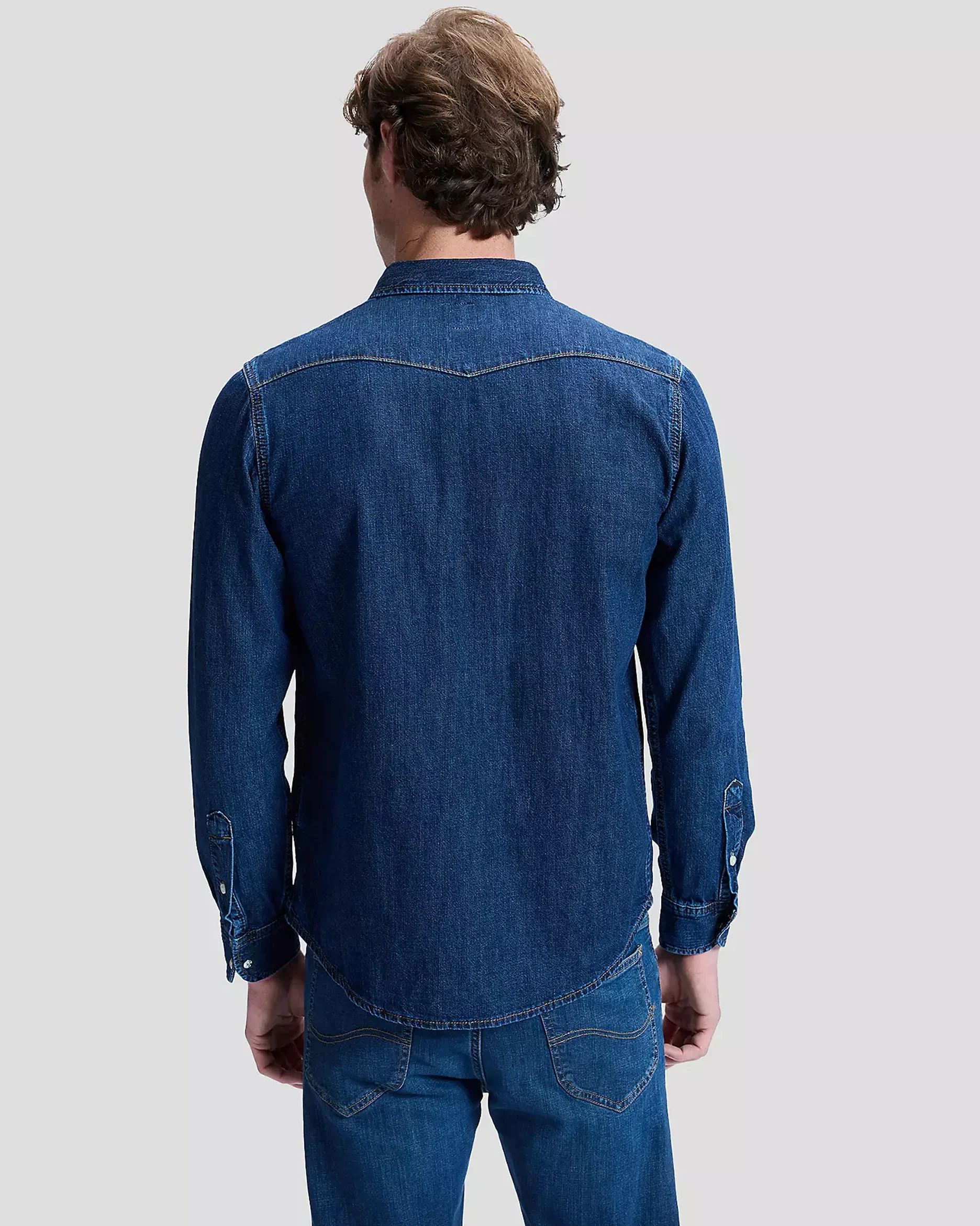 Lee Regular Western Denim Shirt - Rinse - Image 5