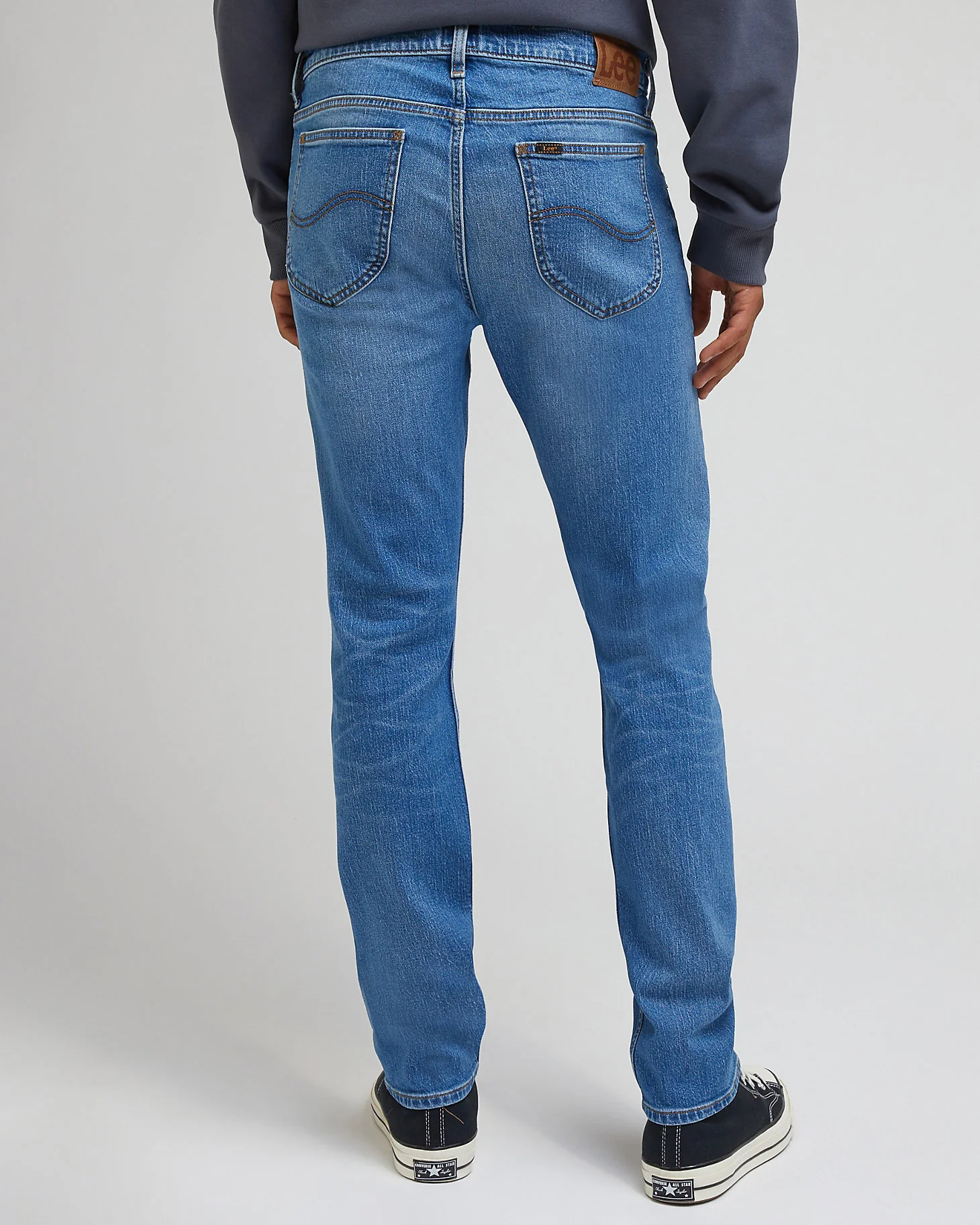 Lee Rider Slim Fit Mens Jeans - Indigo Vintage - Image 3