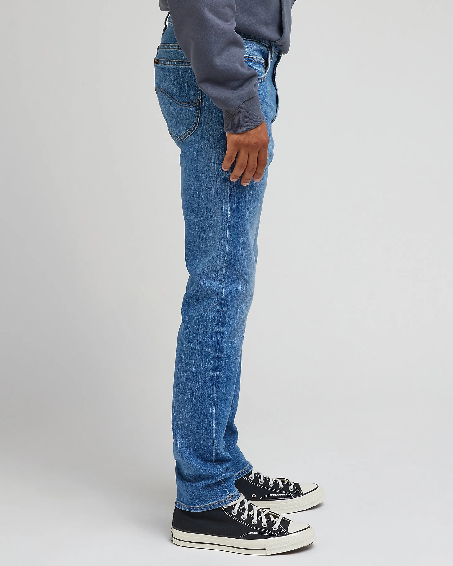 Lee Rider Slim Fit Mens Jeans - Indigo Vintage - Image 4
