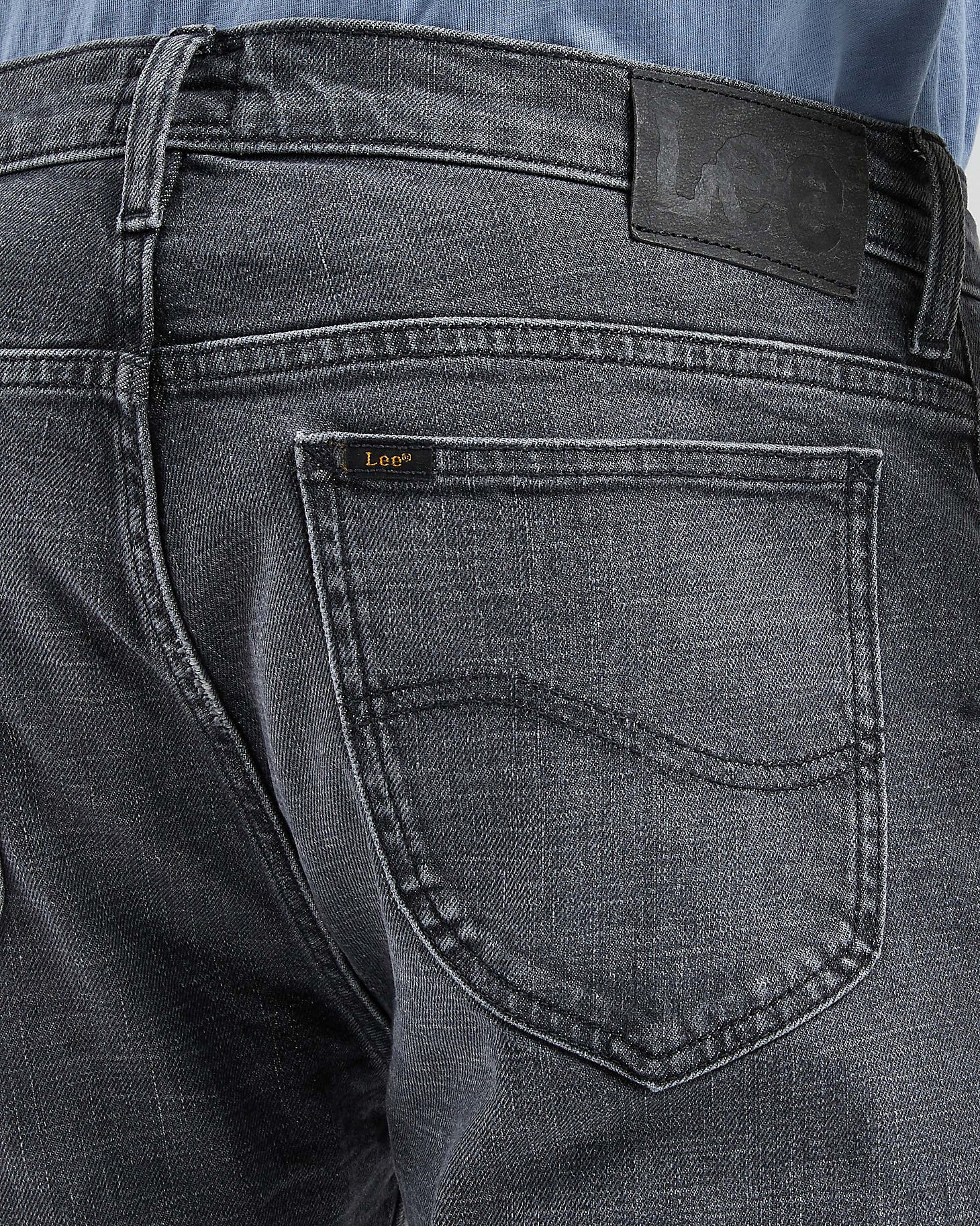 Lee Rider Slim Fit Mens Jeans - Worn In Shadow - Image 2