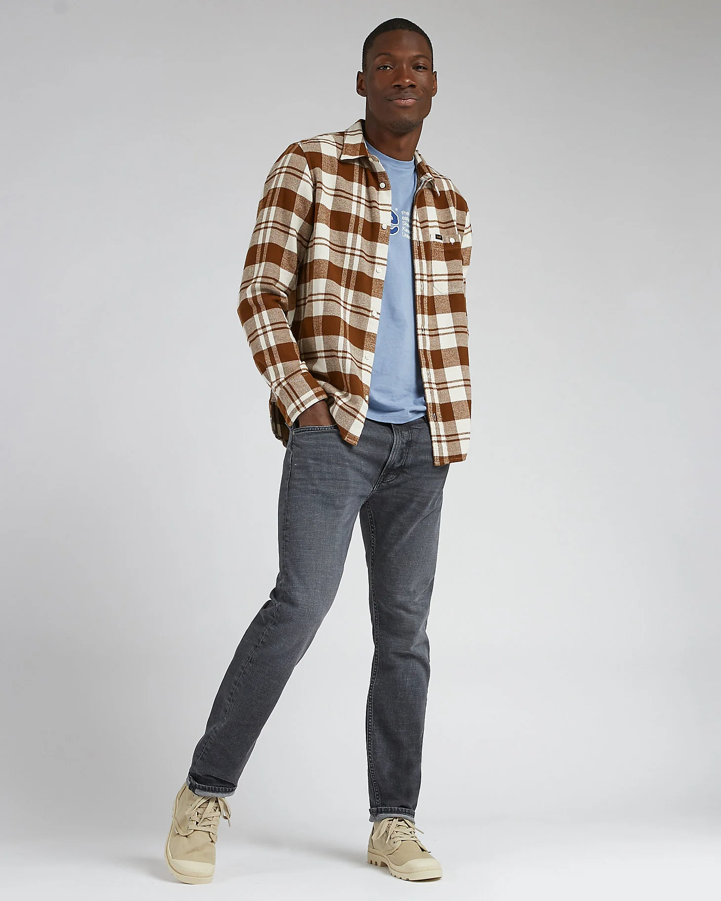 Lee Rider Slim Fit Mens Jeans - Worn In Shadow - Image 5