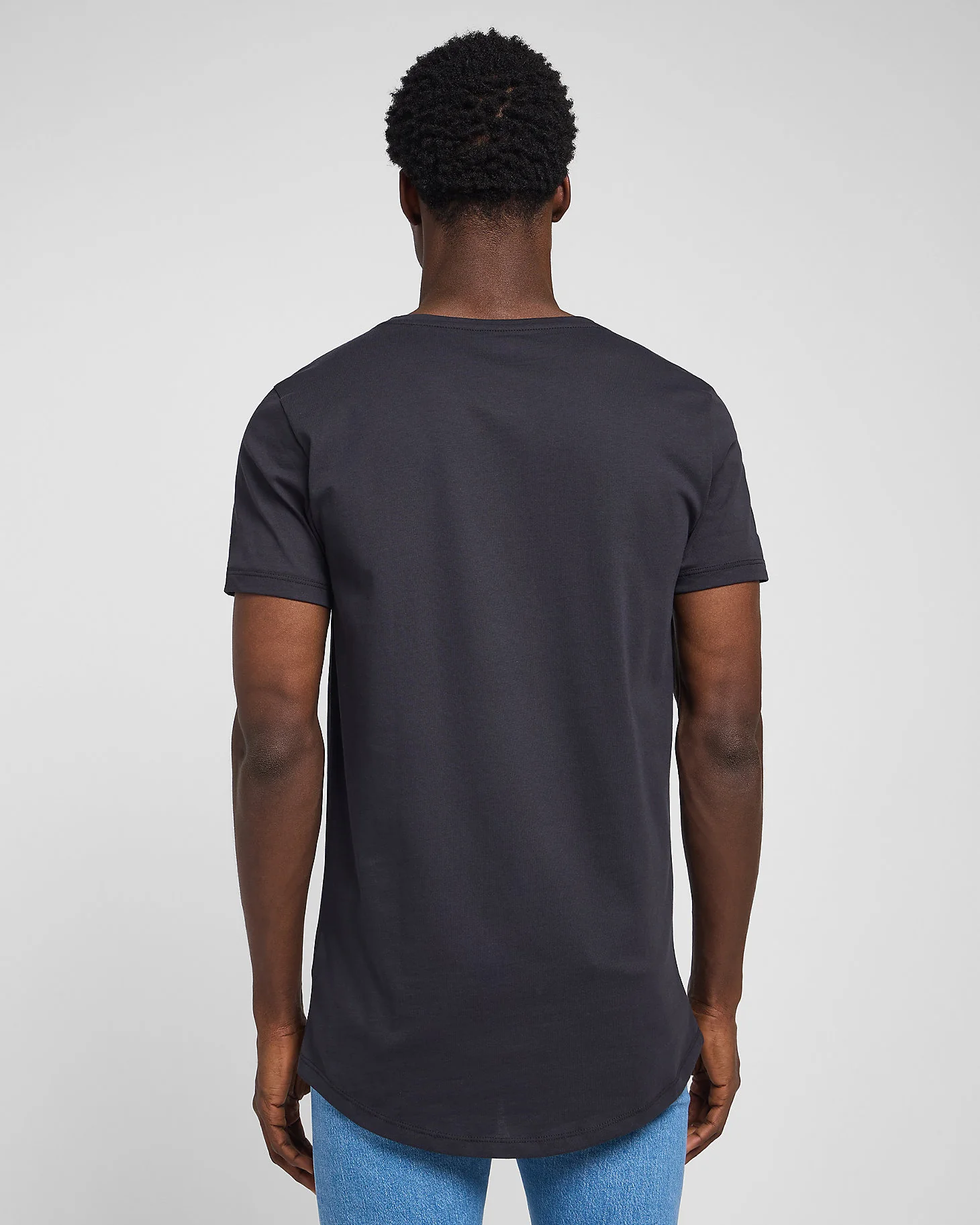 Lee Shaped Tee - Washed Black - Image 3