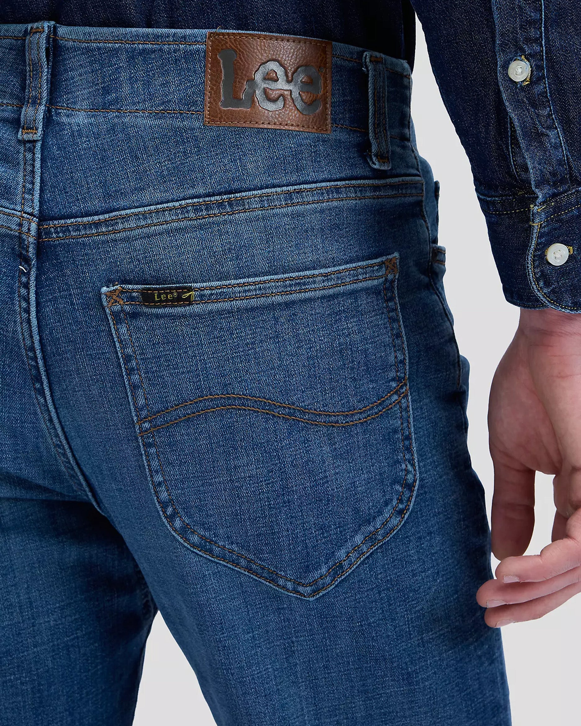 Lee Slim Fit Extreme Motion Mens Jeans - MVP Astro Blue - Image 2