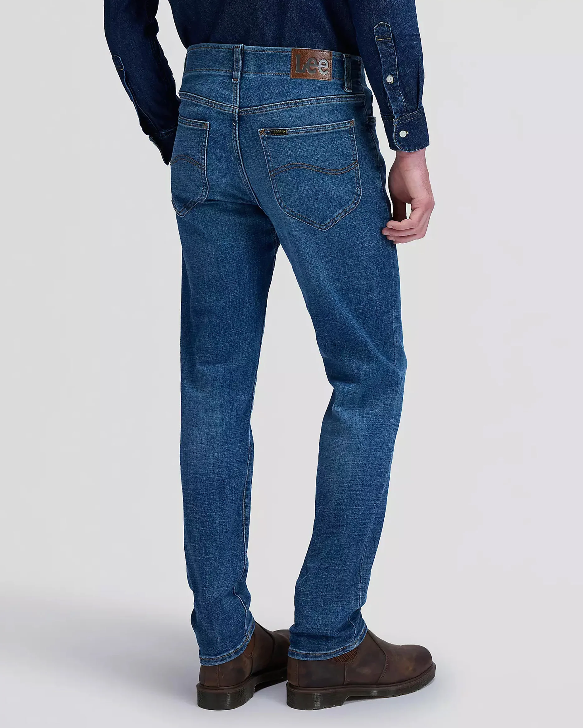 Lee Slim Fit Extreme Motion Mens Jeans - MVP Astro Blue - Image 4