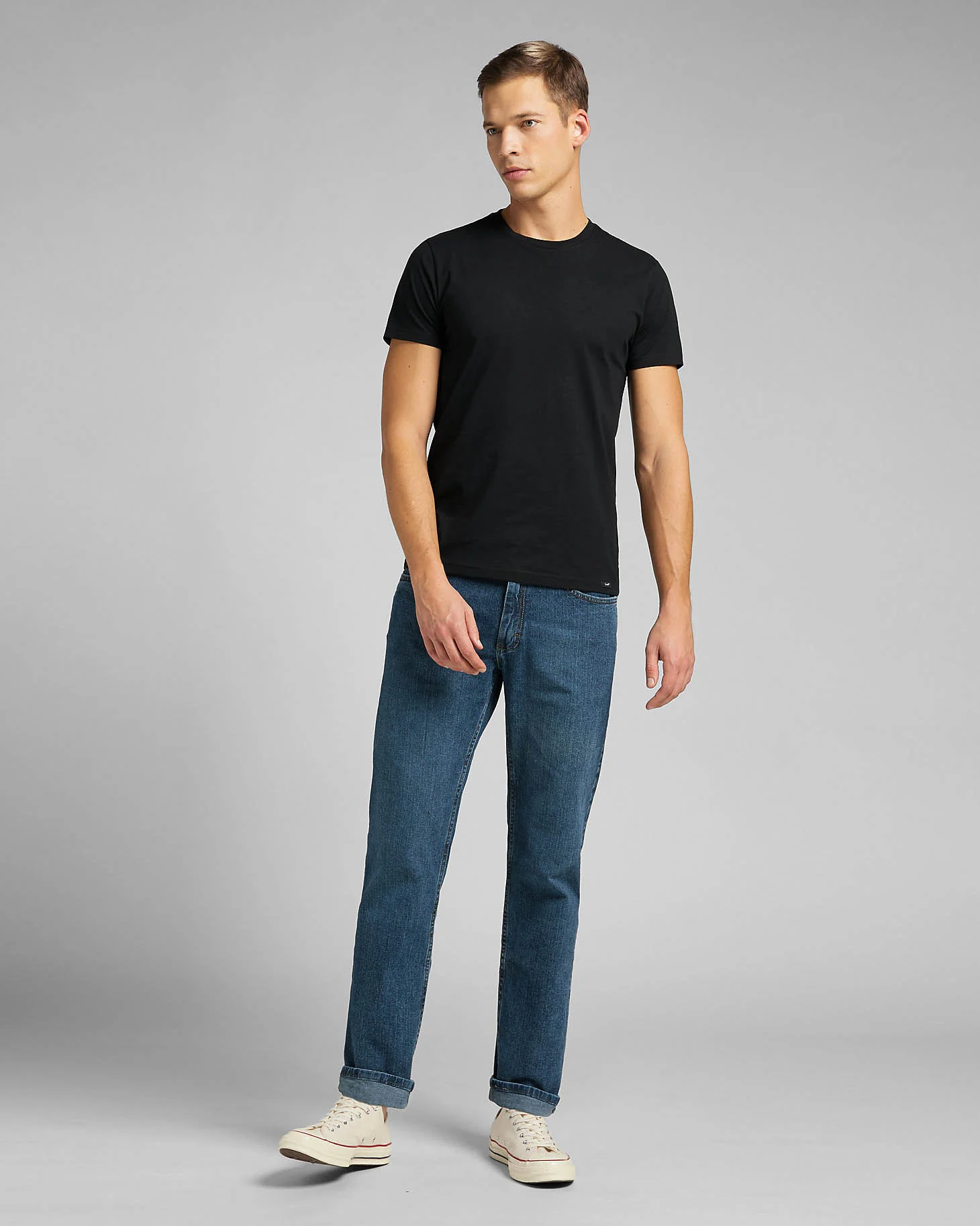 Lee Twin Pack Crew Tees - Black - Image 3