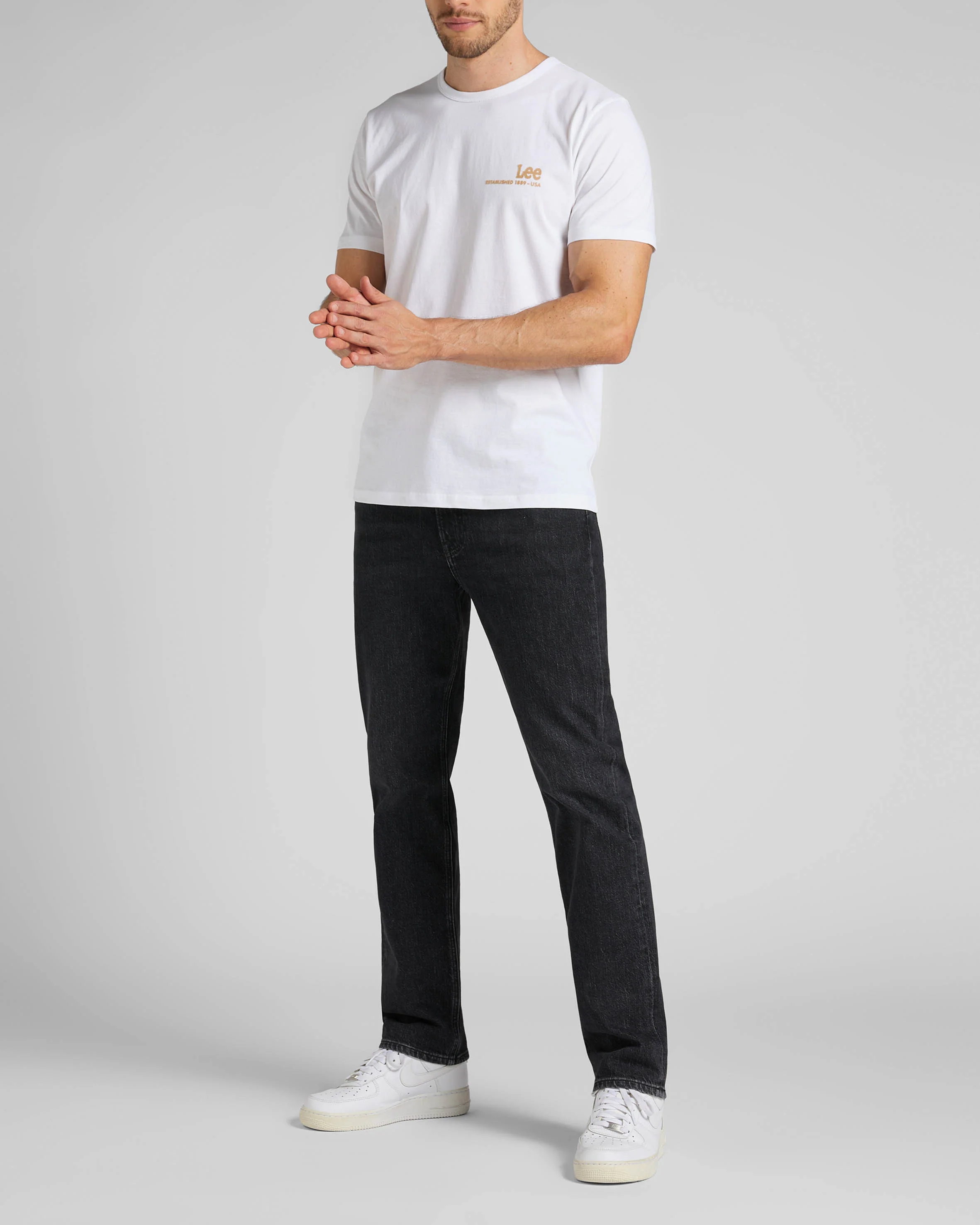 Lee West Relaxed Straight Mens Jeans - Rock - Image 4