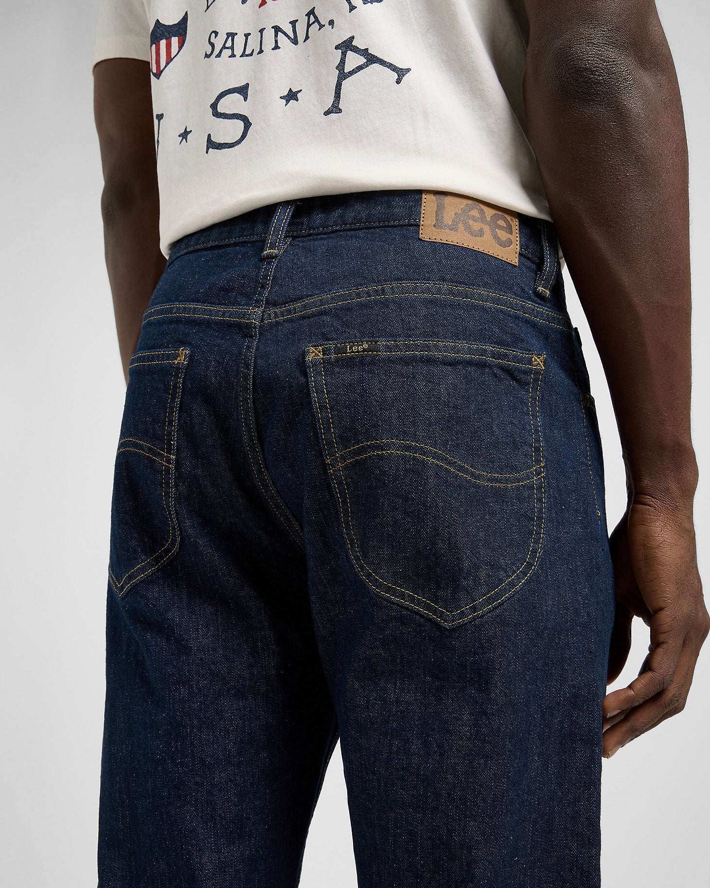 Lee West Relaxed Straight Selvedge Denim Mens Jeans - Xion - Image 2