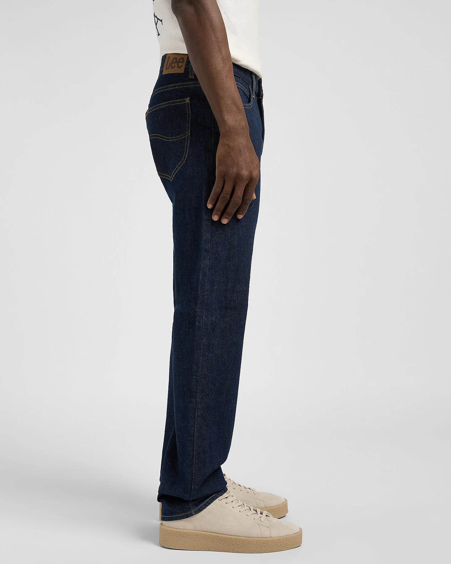 Lee West Relaxed Straight Selvedge Denim Mens Jeans - Xion - Image 4
