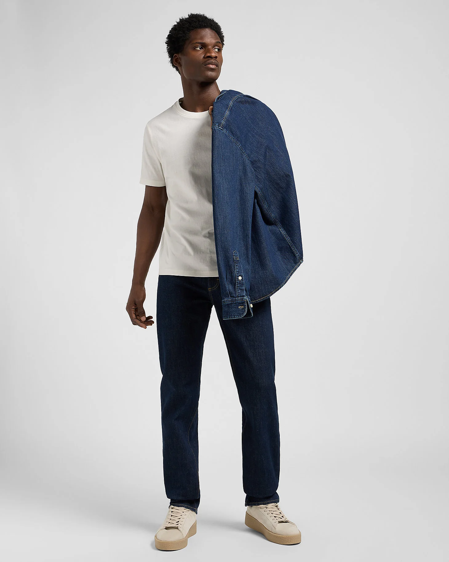 Lee West Relaxed Straight Selvedge Denim Mens Jeans - Xion - Image 5