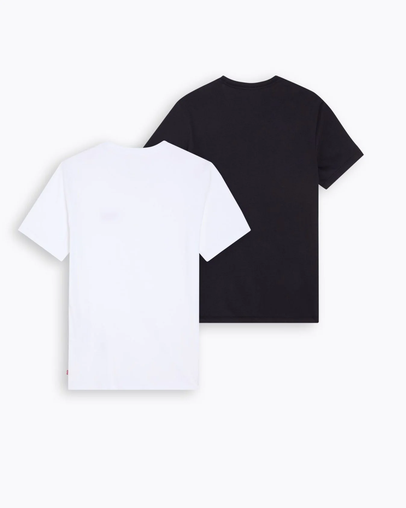 Levi's® 2-Pack Housemark Graphic Crewneck Tees - White / Caviar - Image 6