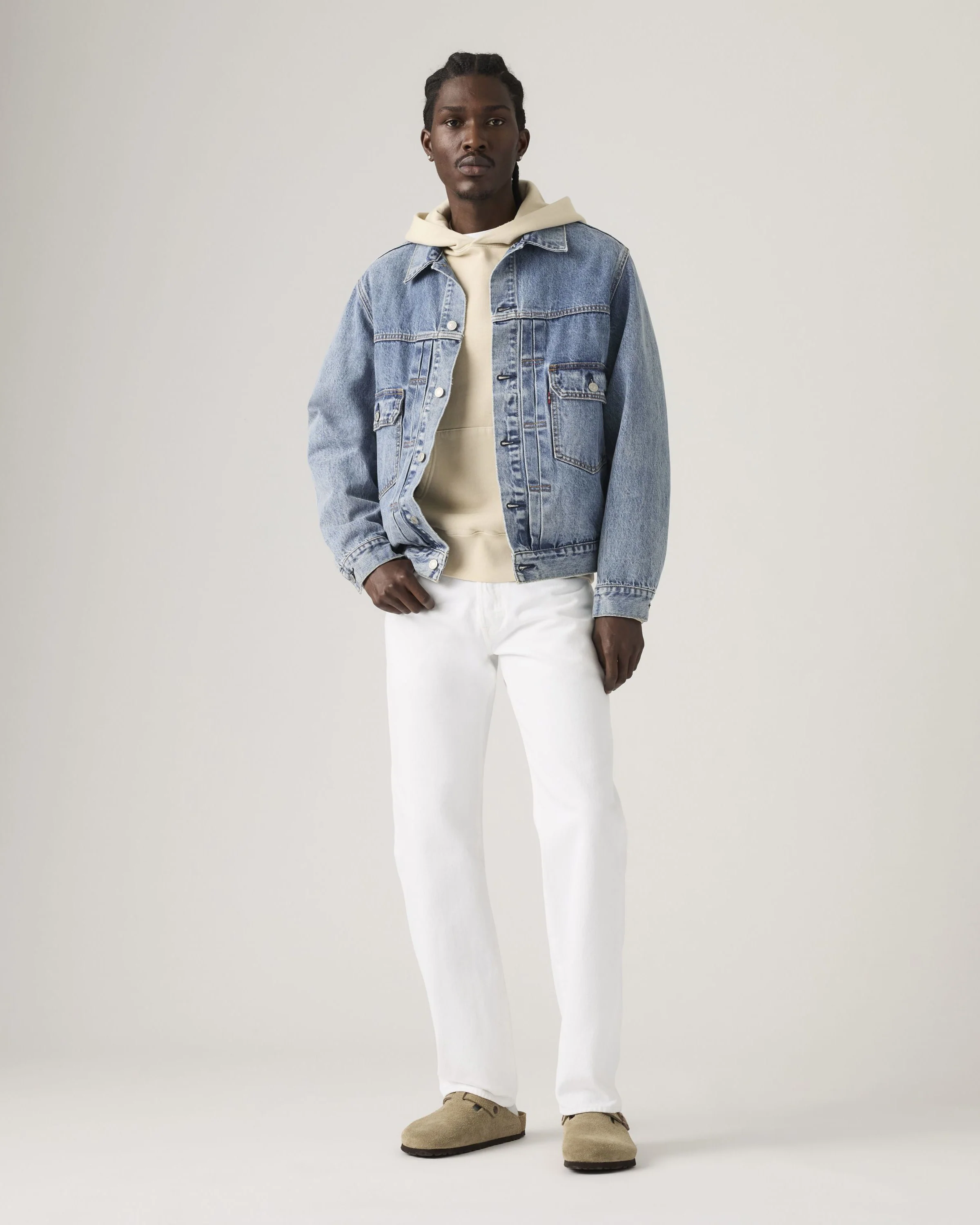 Levi's® 501 Original Regular Fit Mens Jeans - Chill White - Image 2