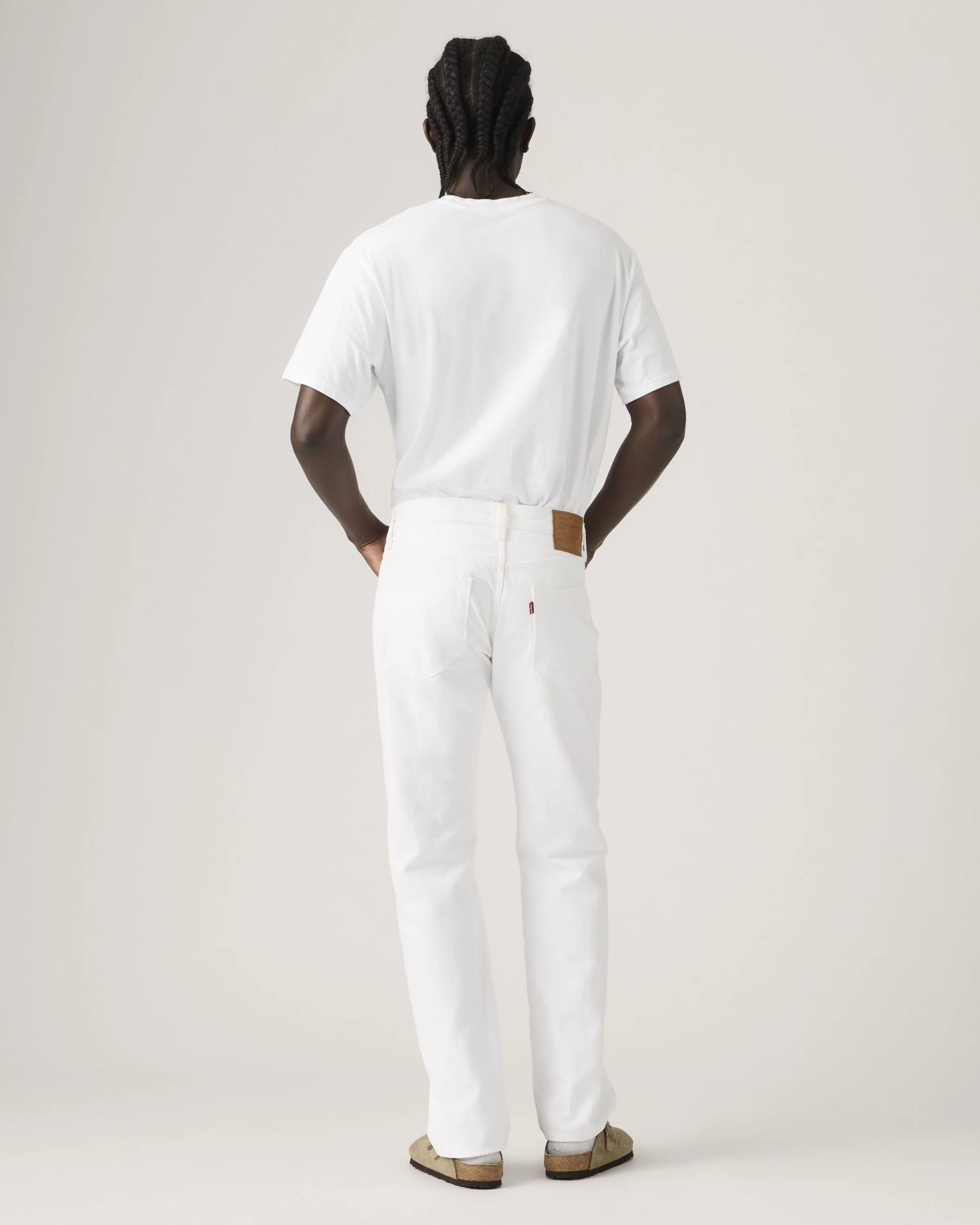 Levi's® 501 Original Regular Fit Mens Jeans - Chill White - Image 4