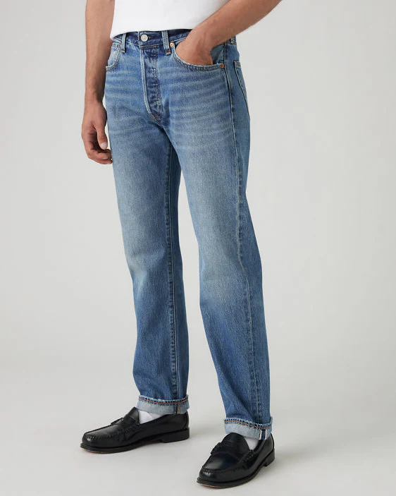 Levi's® 501 Original Regular Fit Selvedge Mens Jeans - Feeling Powerful