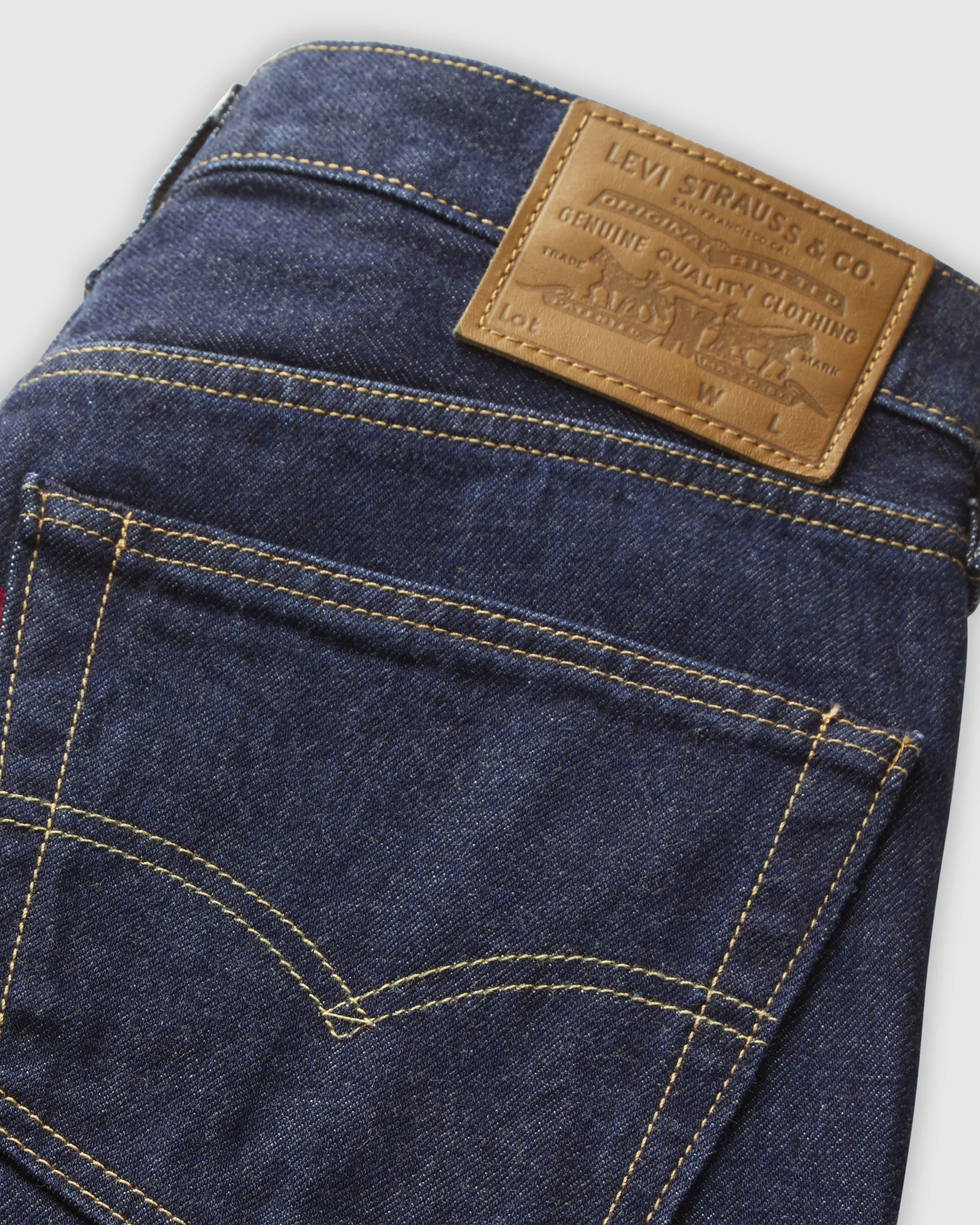 Levi's® 501 Original Regular Fit Selvedge Mens Jeans - New Selvedge Rinse - Image 2