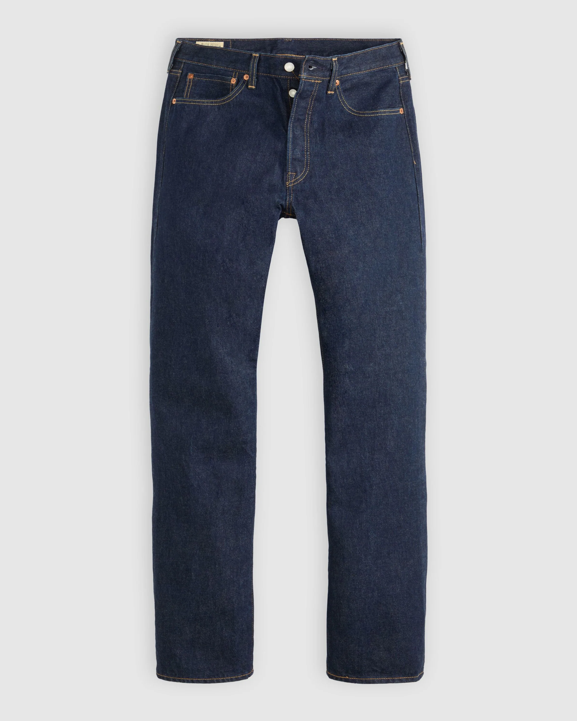 Levi's® 501 Original Regular Fit Selvedge Mens Jeans - New Selvedge Rinse - Image 7