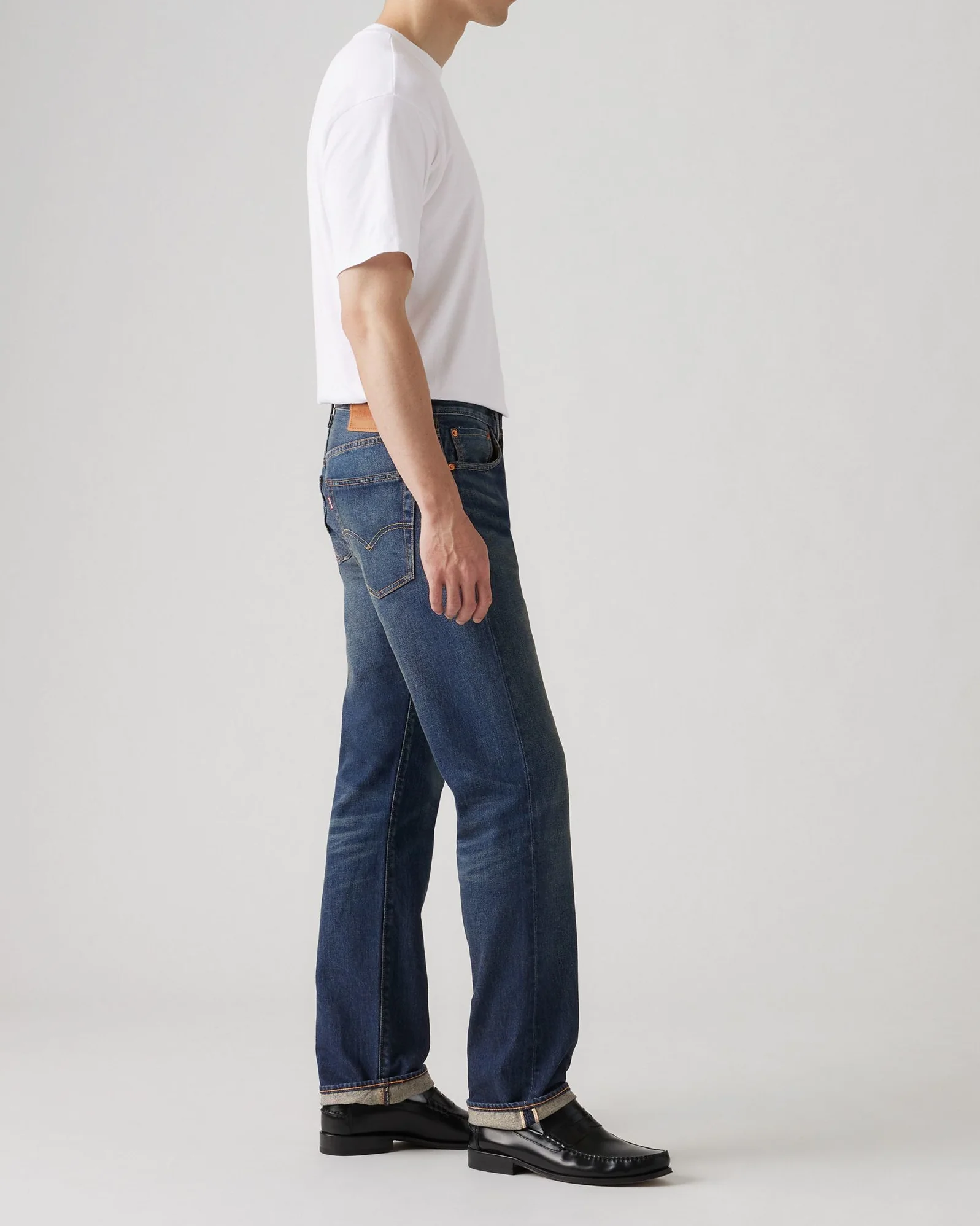 Levi's® 501 Original Regular Fit Selvedge Mens Jeans - 1937 Bounty Hunter - Image 4