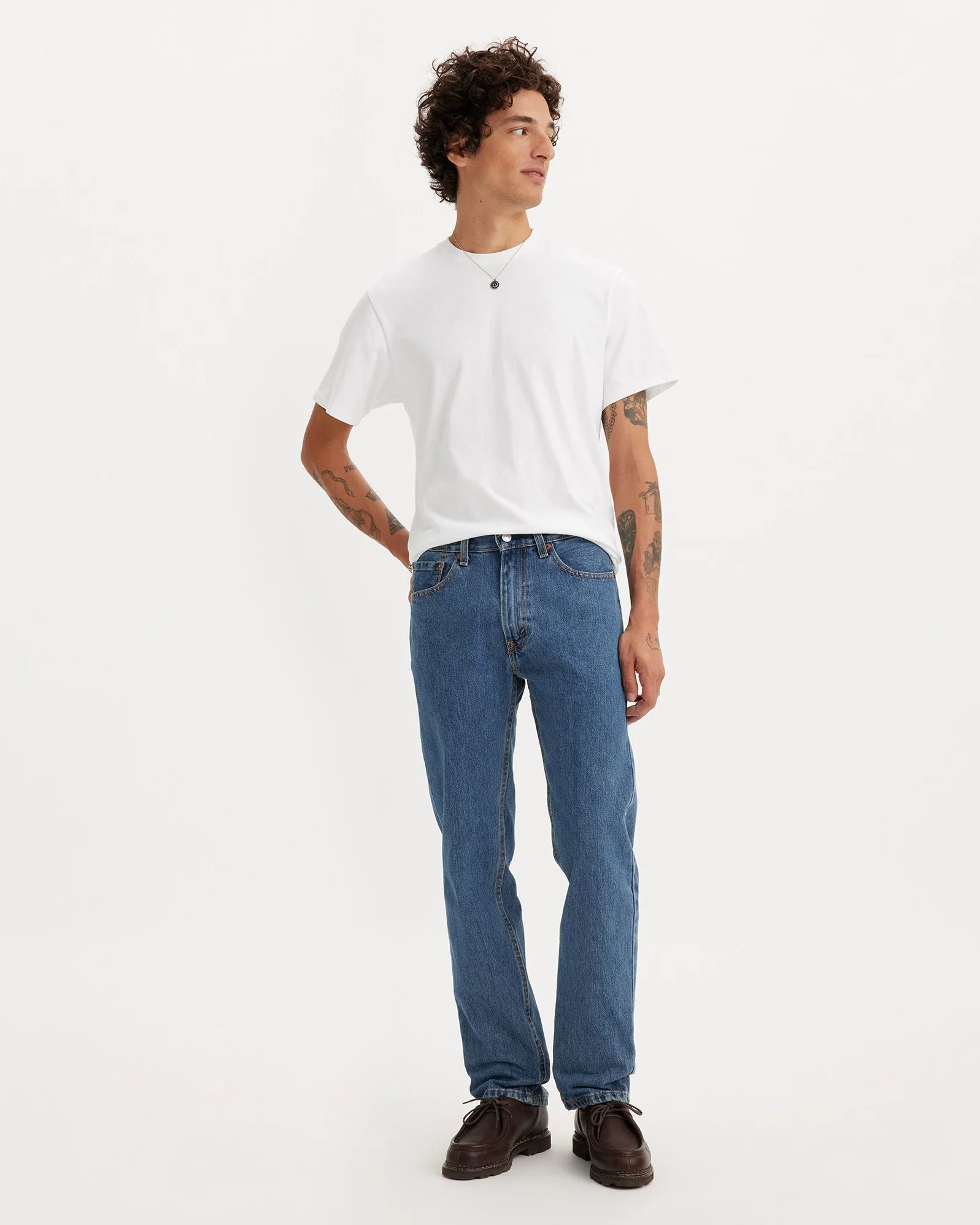 Levi's® 505 Regular Fit Mens Jeans - Medium Stonewash - Image 3
