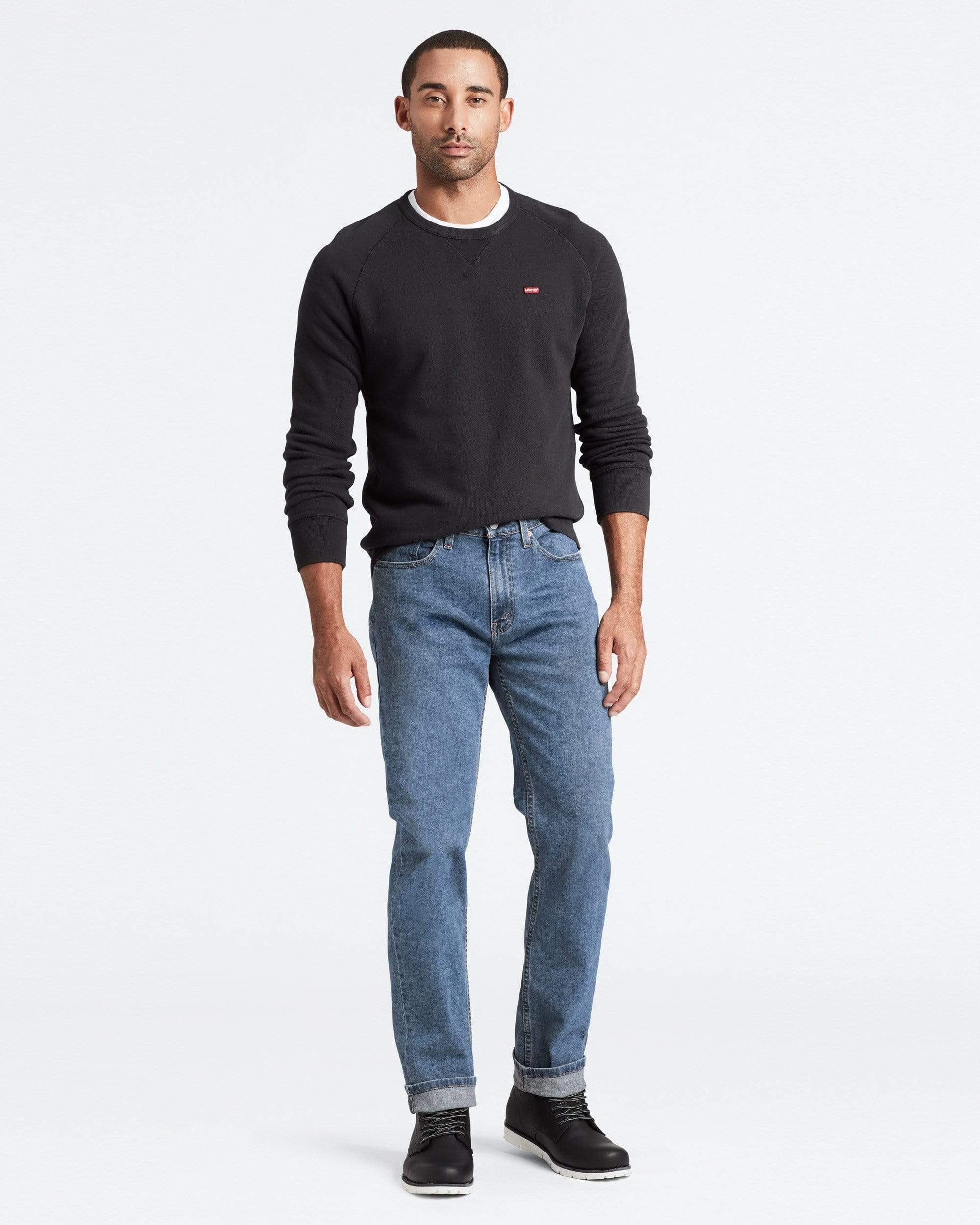 Levi's® 514 Relaxed Straight Mens Jeans - Stonewash Stretch T2 - Image 3