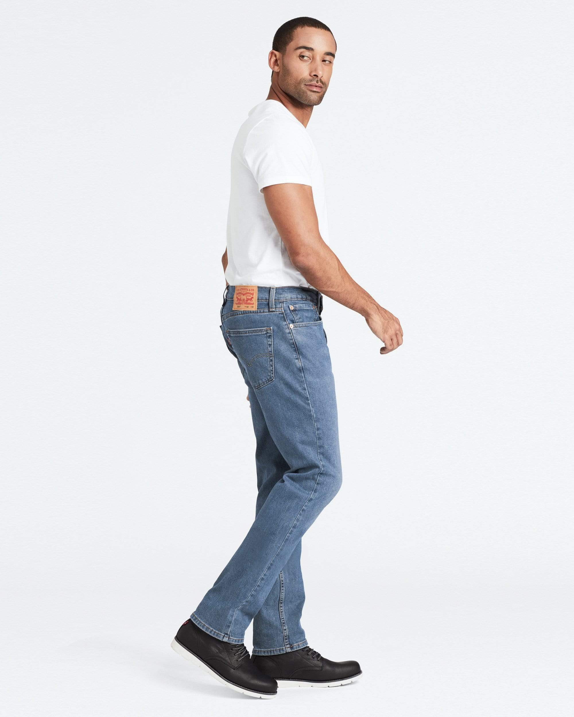 Levi's® 514 Relaxed Straight Mens Jeans - Stonewash Stretch T2 - Image 4