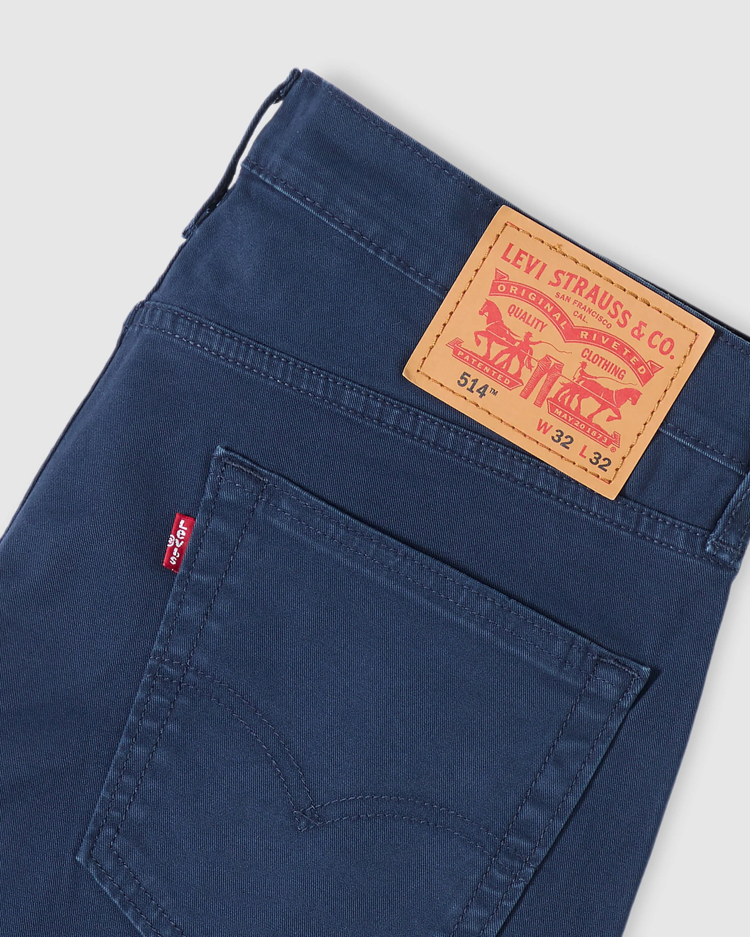 Levi's® 514 Relaxed Straight Mens Trousers - Navy Blazer Stretch Twill - Image 2