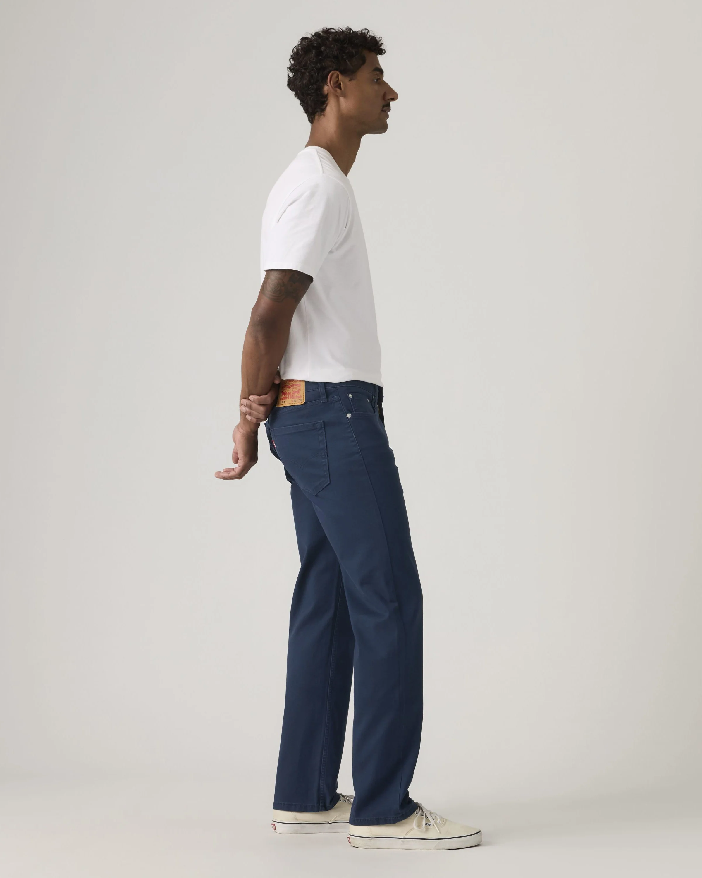 Levi's® 514 Relaxed Straight Mens Trousers - Navy Blazer Stretch Twill - Image 5