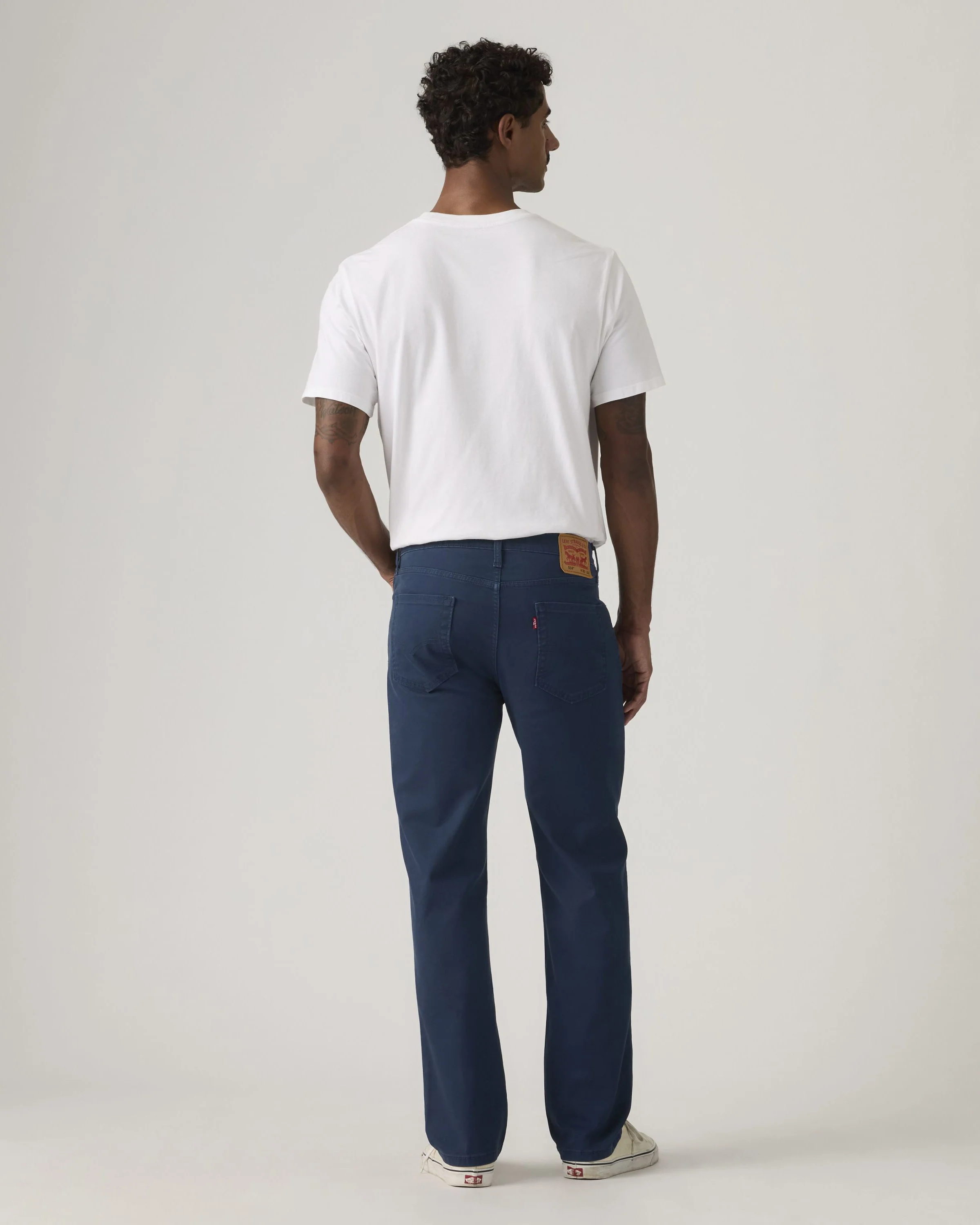 Levi's® 514 Relaxed Straight Mens Trousers - Navy Blazer Stretch Twill - Image 6