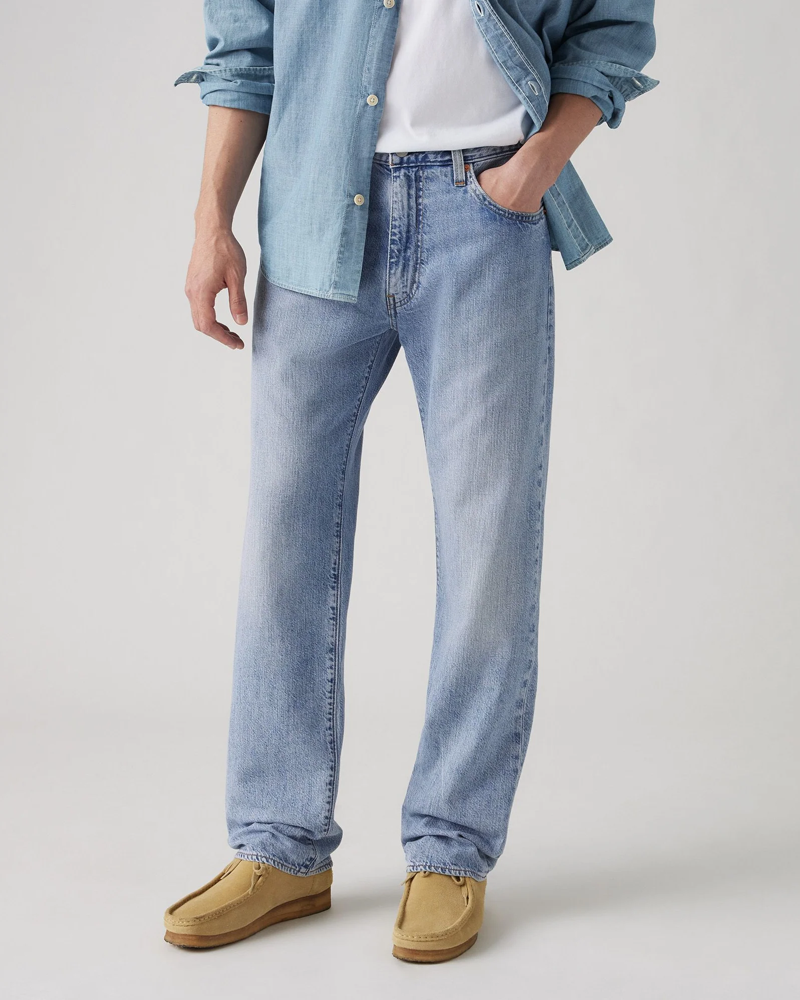 Levi's® 555 Lightweight Relaxed Straight Mens Linen+ Denim Jeans - Call Me Again