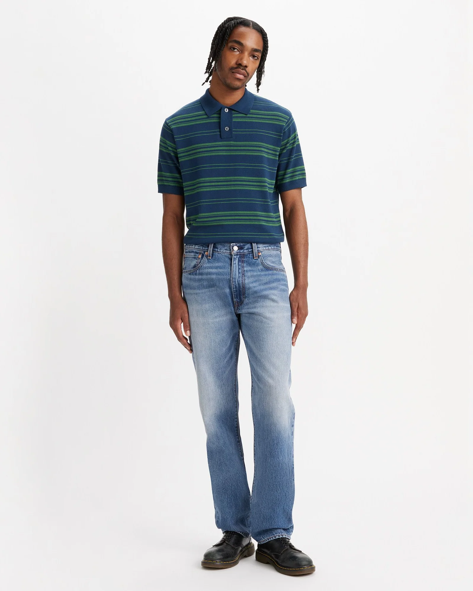 Levi's® 555 Relaxed Straight Mens Jeans - Indigo Champion - Image 4
