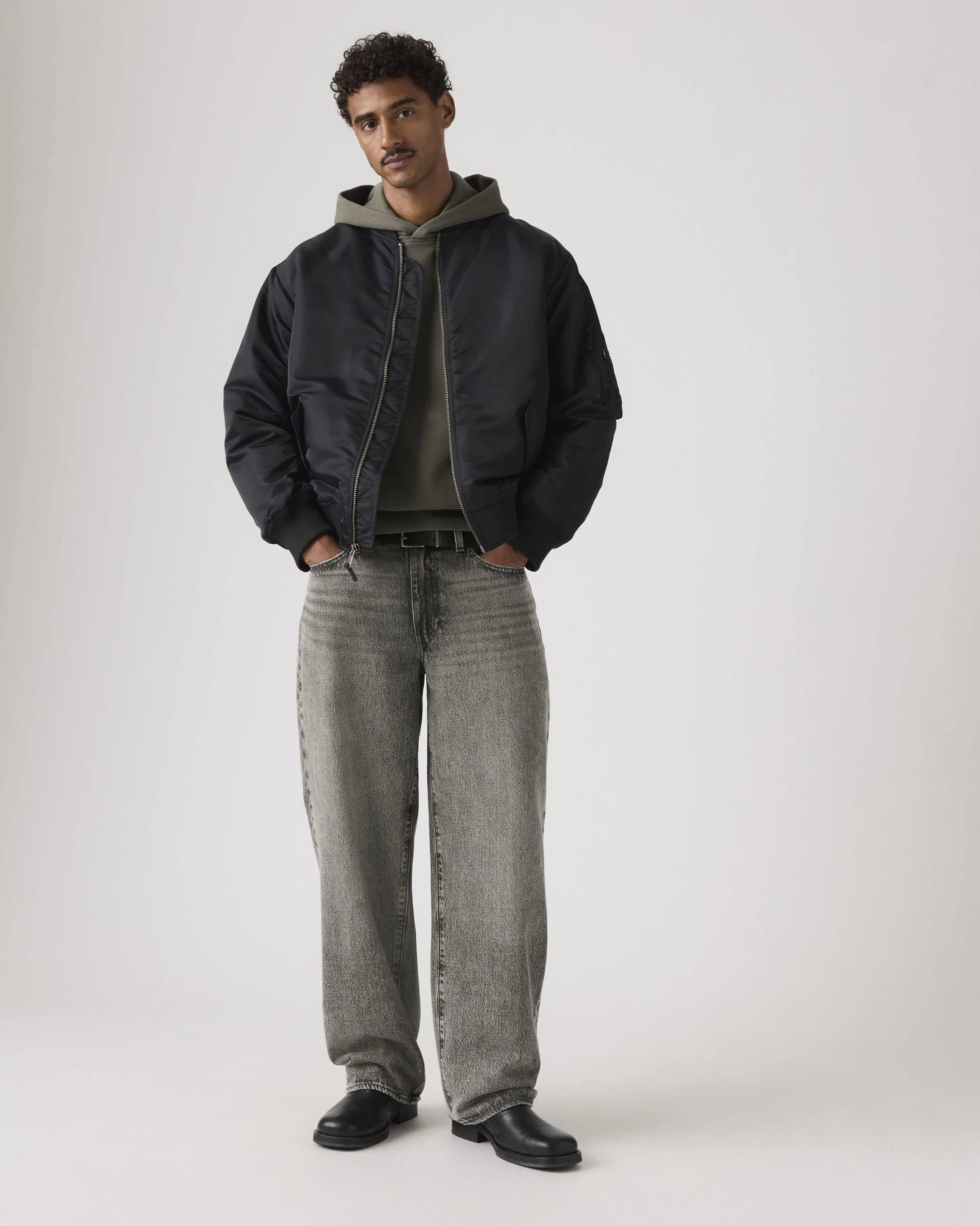 Levi's® 578 Baggy Fit Mens Jeans - Grey Nights - Image 3