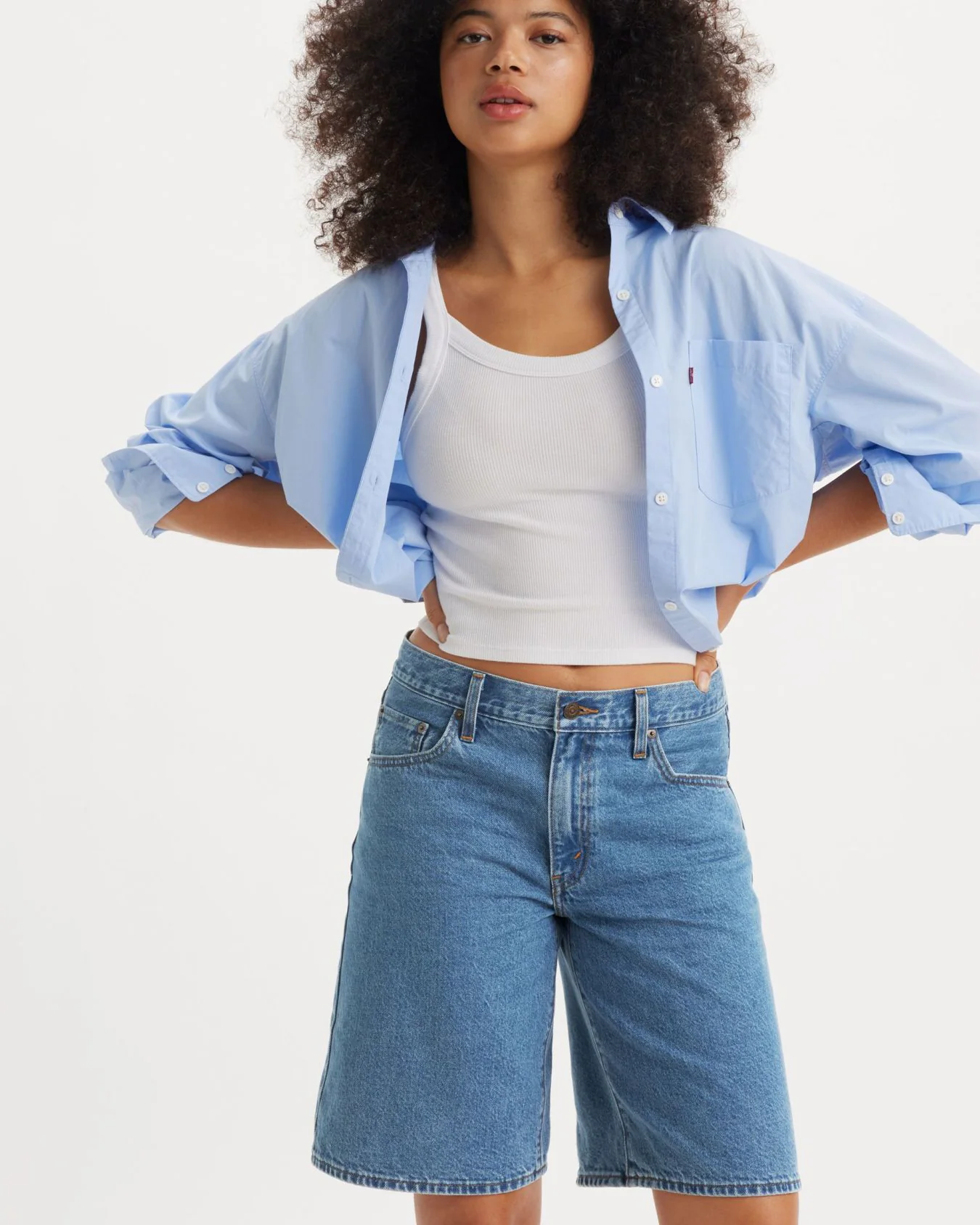Levi's® Womens Baggy Dad Loose Fit Jorts - Foolish Love - Image 3