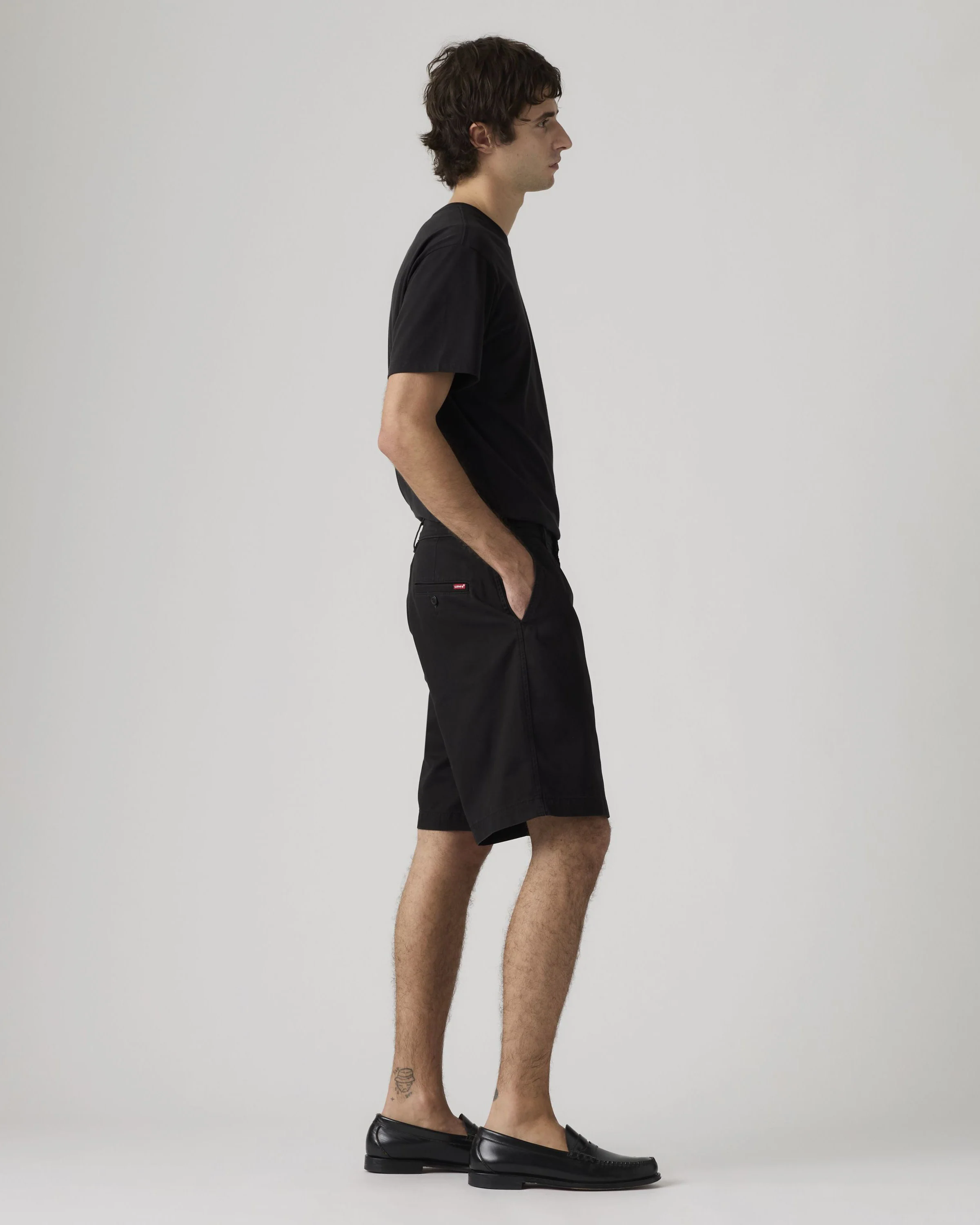 Levi's® Baggy Pleated Shorts - Mineral Black - Image 5