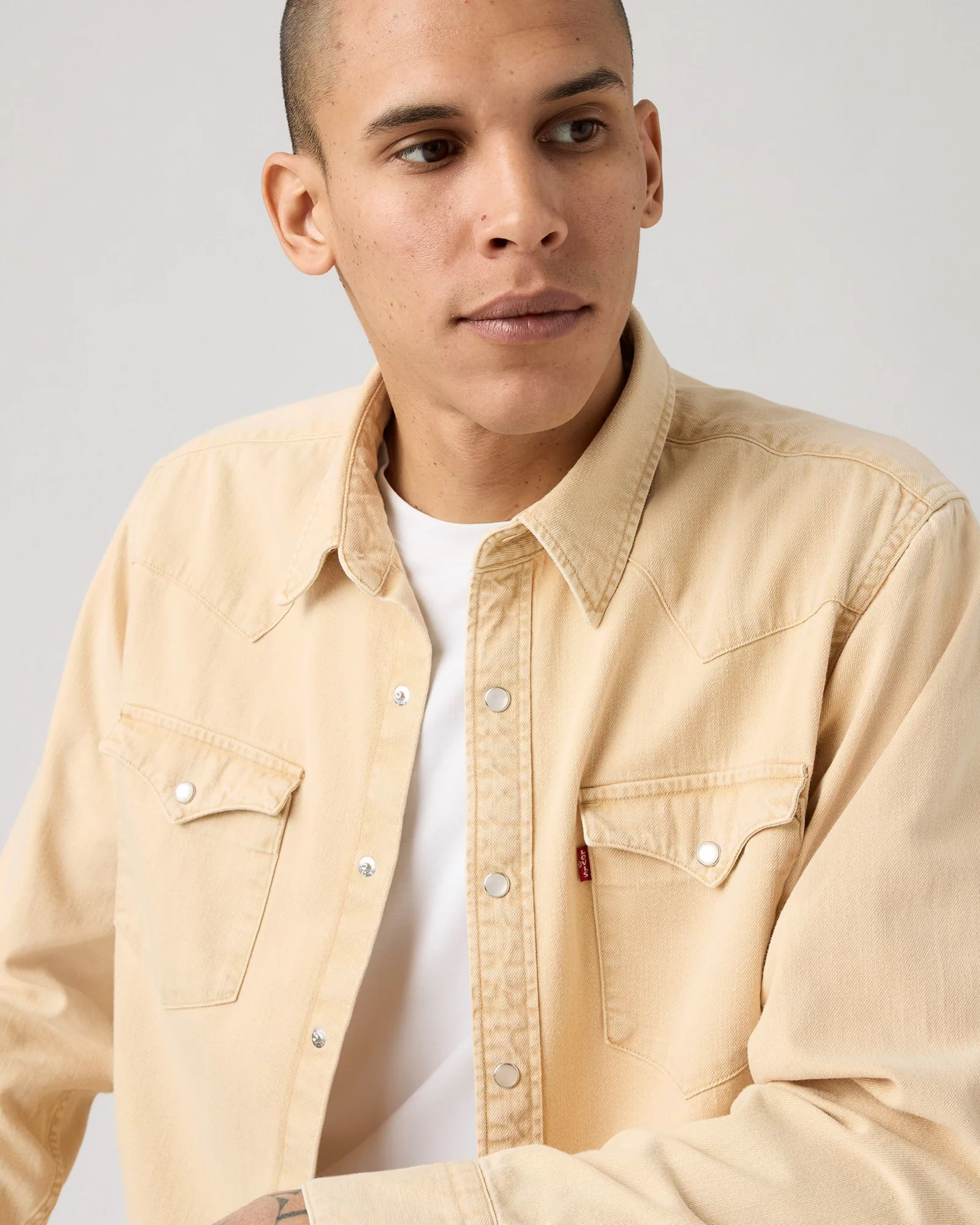 Levi's® Barstow Western Standard Shirt - Grass Is Green Khaki GD - Image 2