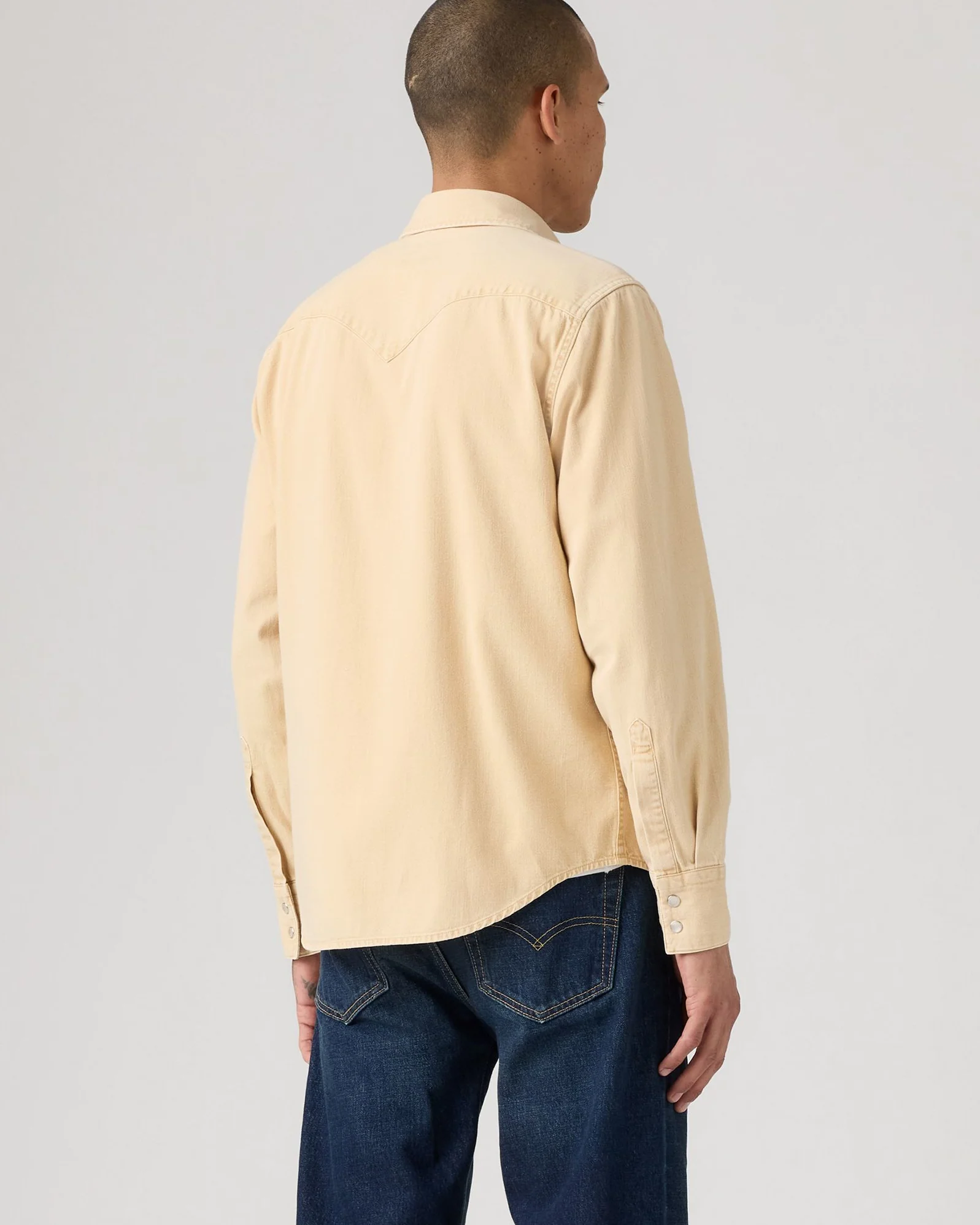 Levi's® Barstow Western Standard Shirt - Grass Is Green Khaki GD - Image 4