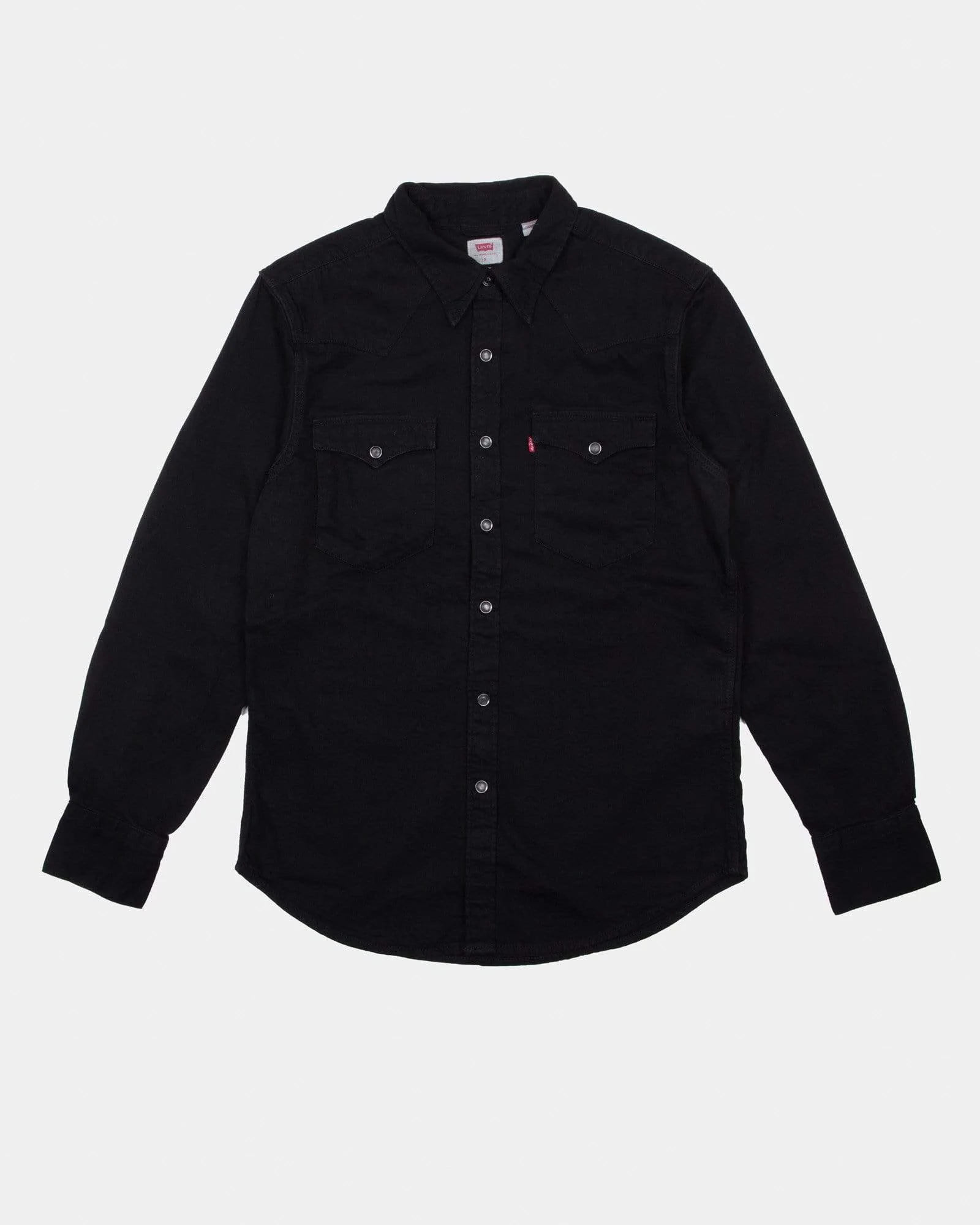 Levi's® Barstow Western Standard Shirt - Marble Black Denim Rinse - Image 4