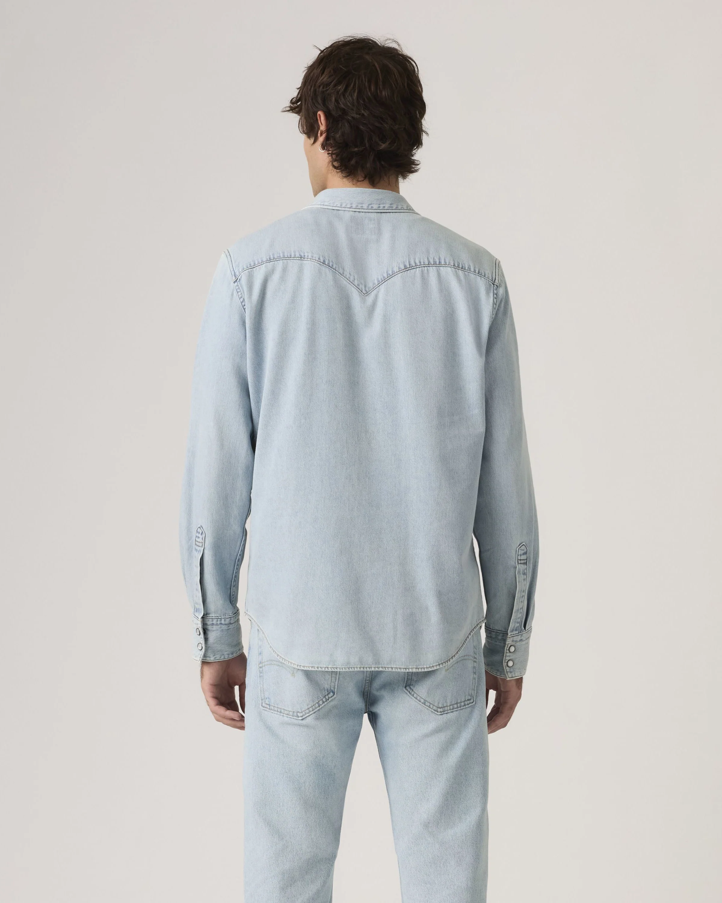 Levi's® Barstow Western Standard Denim Shirt - Solucell Worn In - Image 4