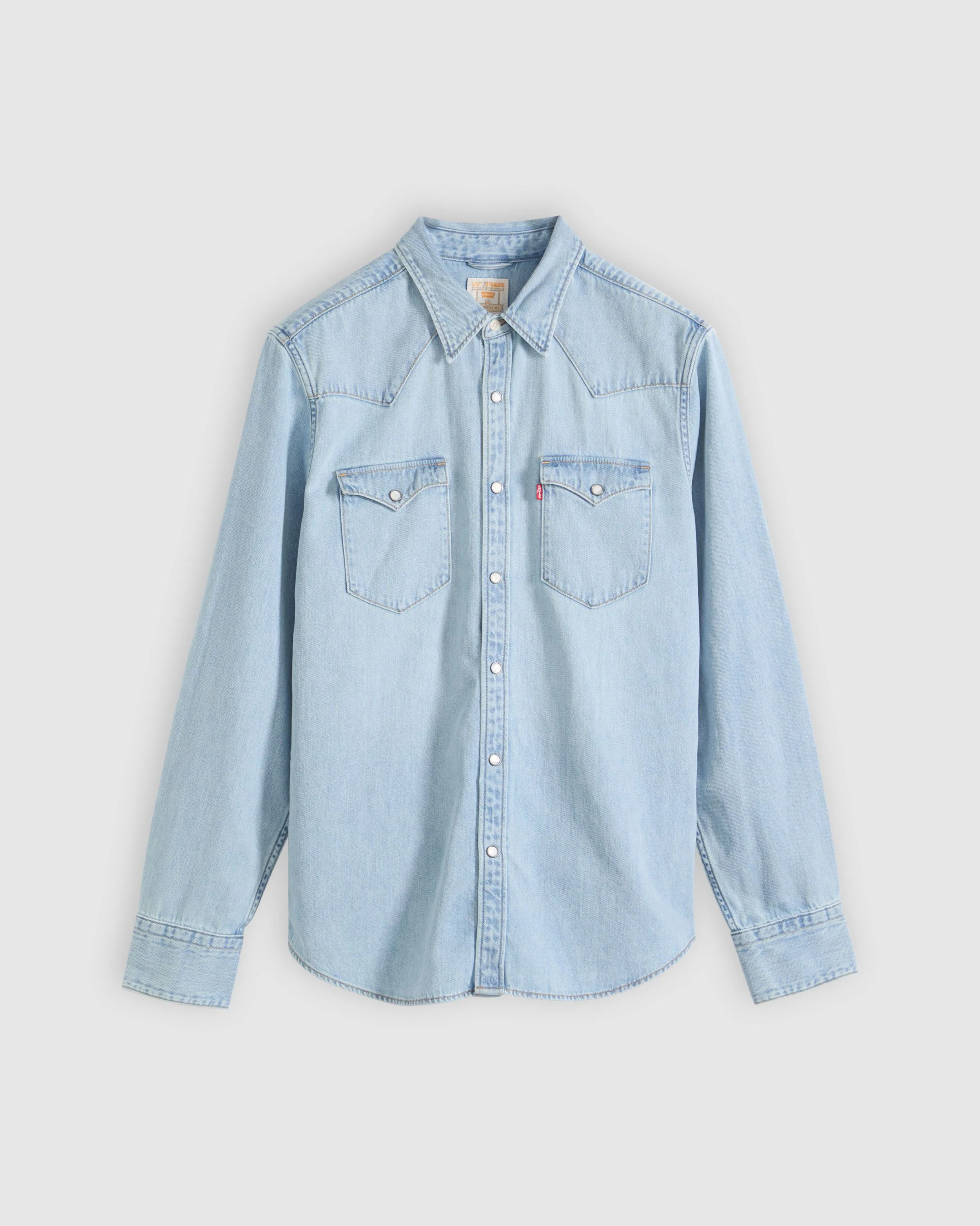 Levi's® Barstow Western Standard Denim Shirt - Solucell Worn In - Image 6