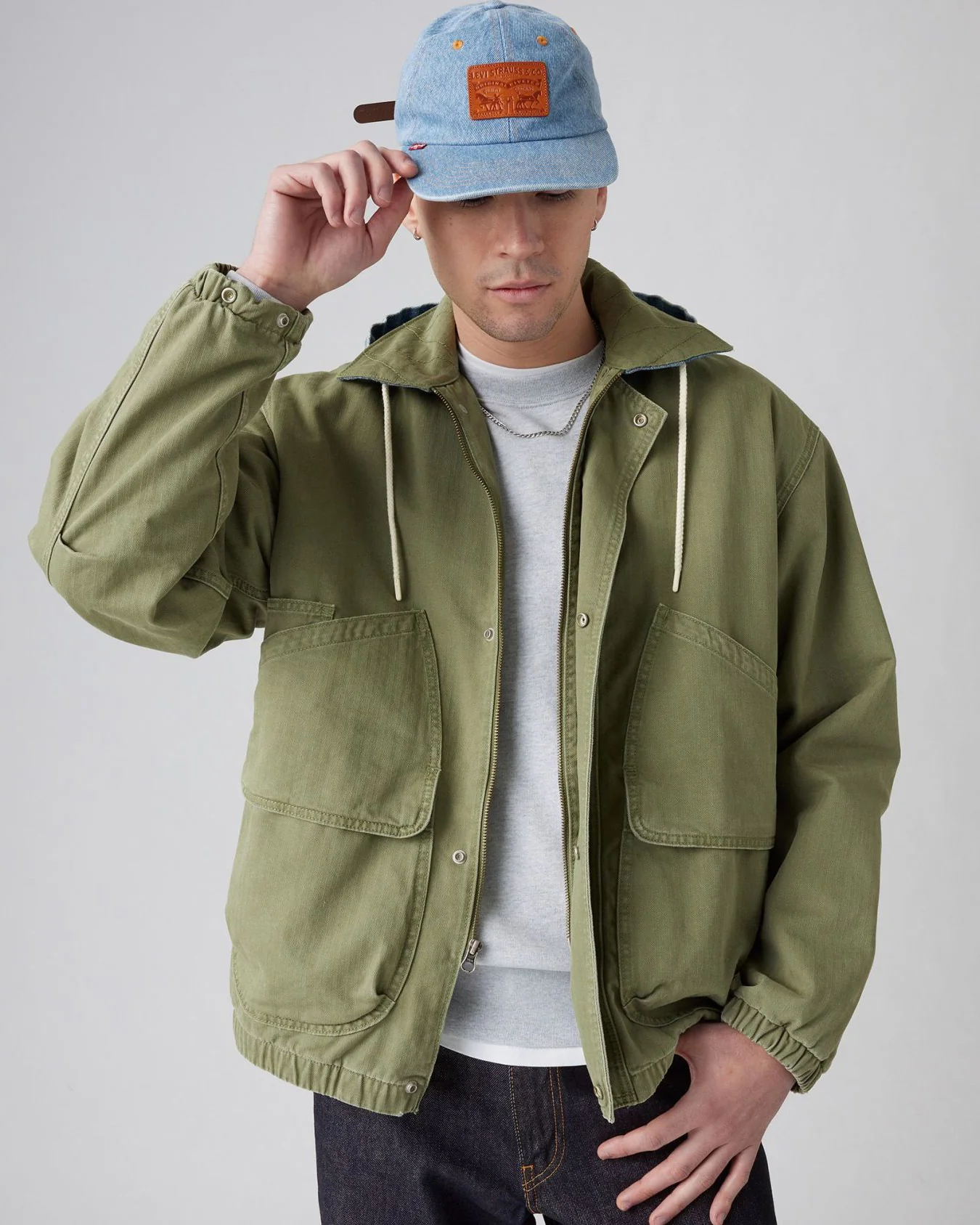 Levi's® Duboce Hooded Work Jacket - Found A Four Leaf Clover - Image 2