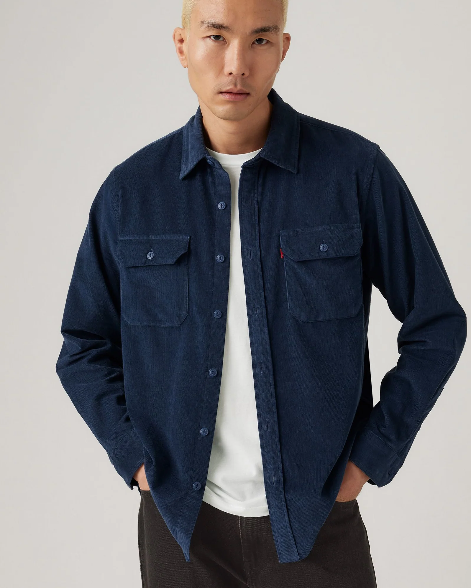 Levi's® Jackson Worker Corduroy Shirt - Zodiac Blue - Image 3