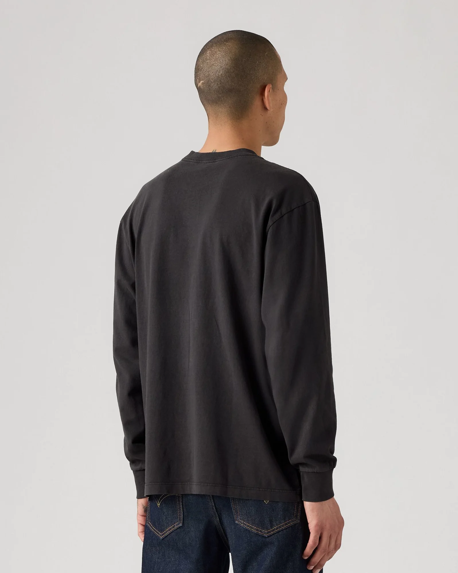 Levi's® L/S Authentic Tee - Mineral Black GD - Image 4
