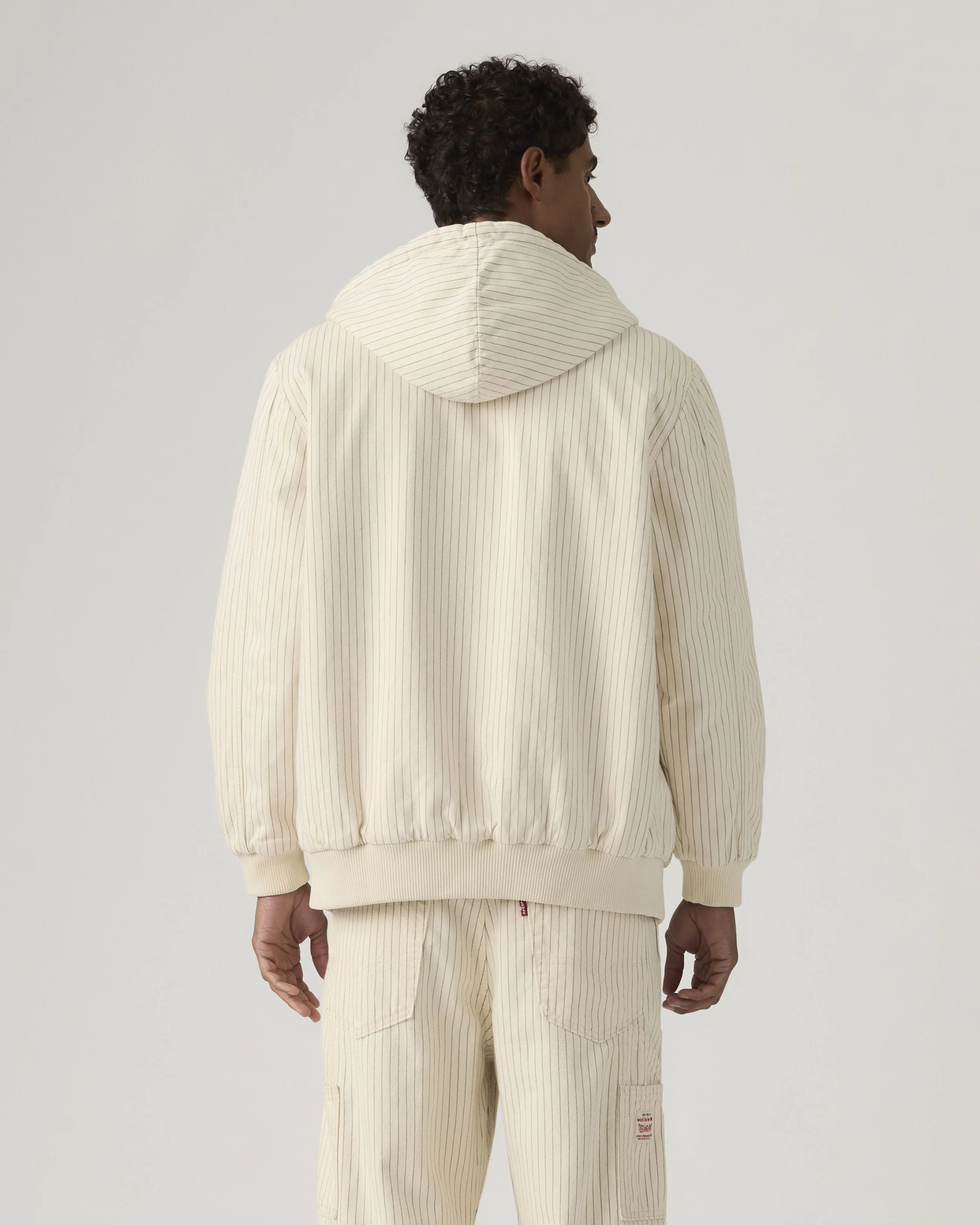Levi's® Workwear Potrero Denim Hoodie - Marris Stripe - Image 4