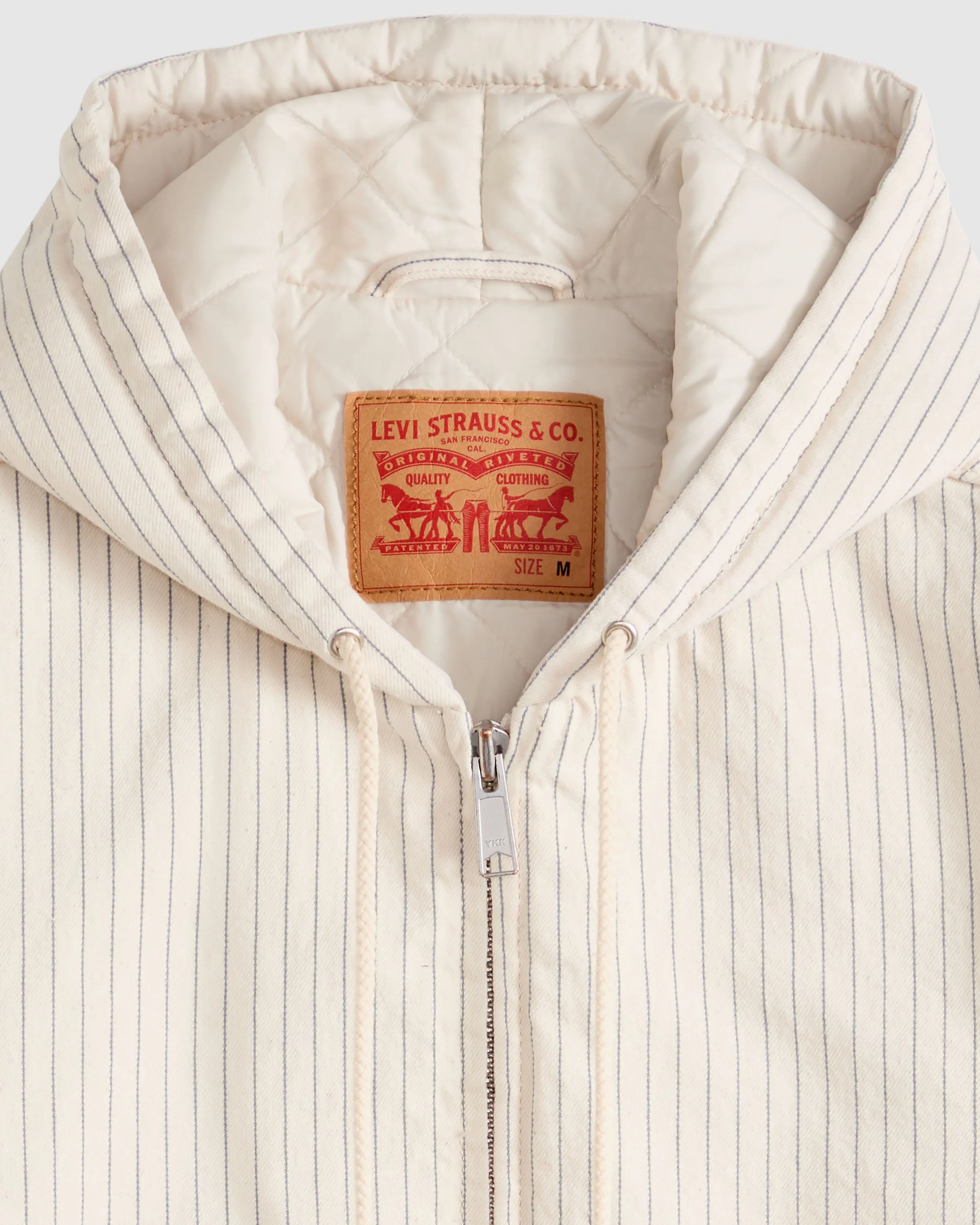 Levi's® Workwear Potrero Denim Hoodie - Marris Stripe - Image 5