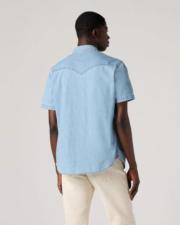 Levi's® S/S Classic Western Shirt - Franklin Stonewash - Image 2