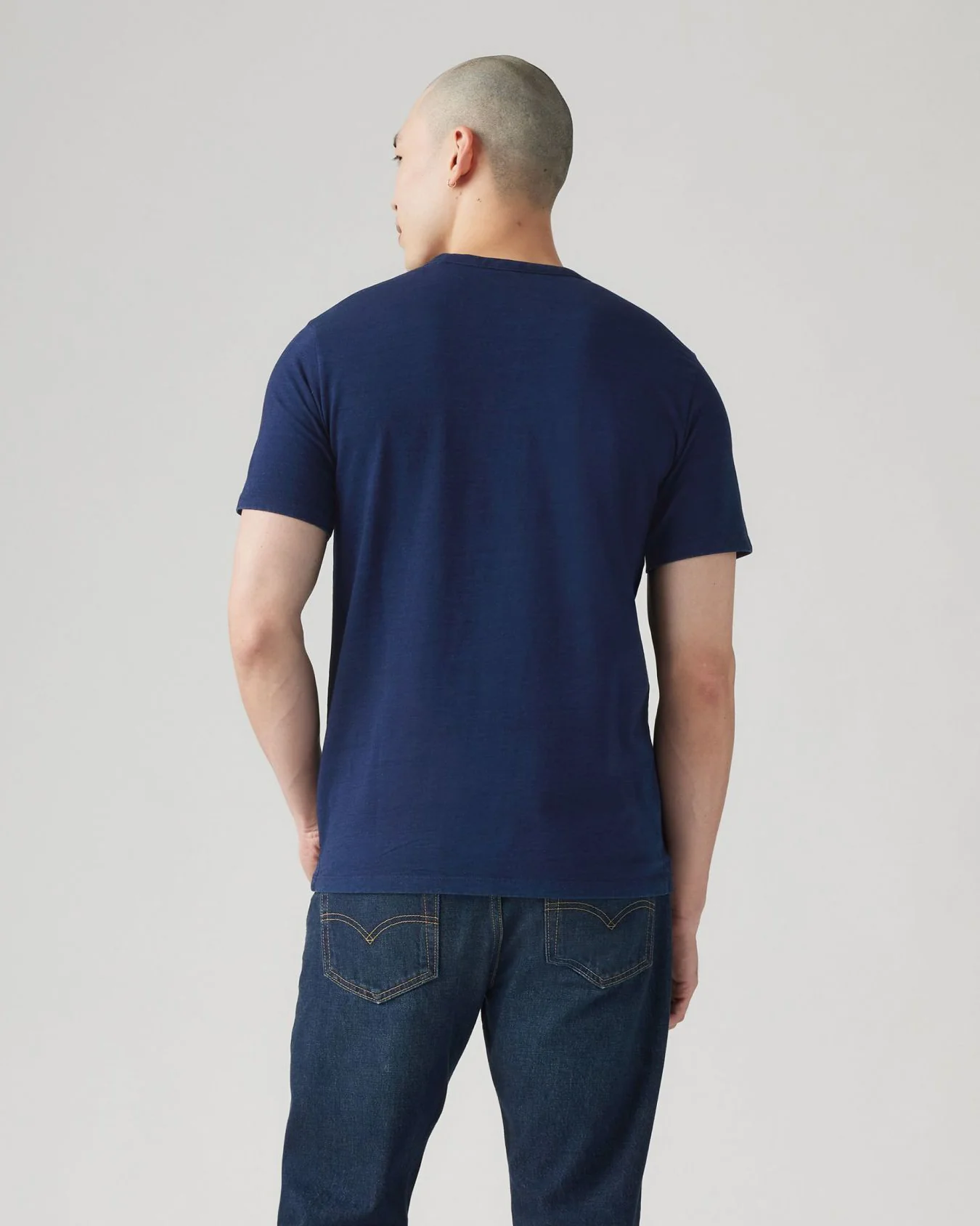 Levi's® S/S Housemark Henley - True Indigo Dark Indigo - Image 4