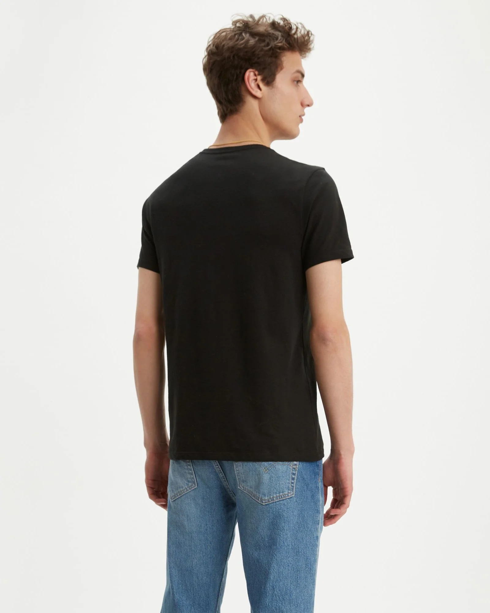 Levi's® Slim 2-Pack Crew Neck Tees - Black - Image 2