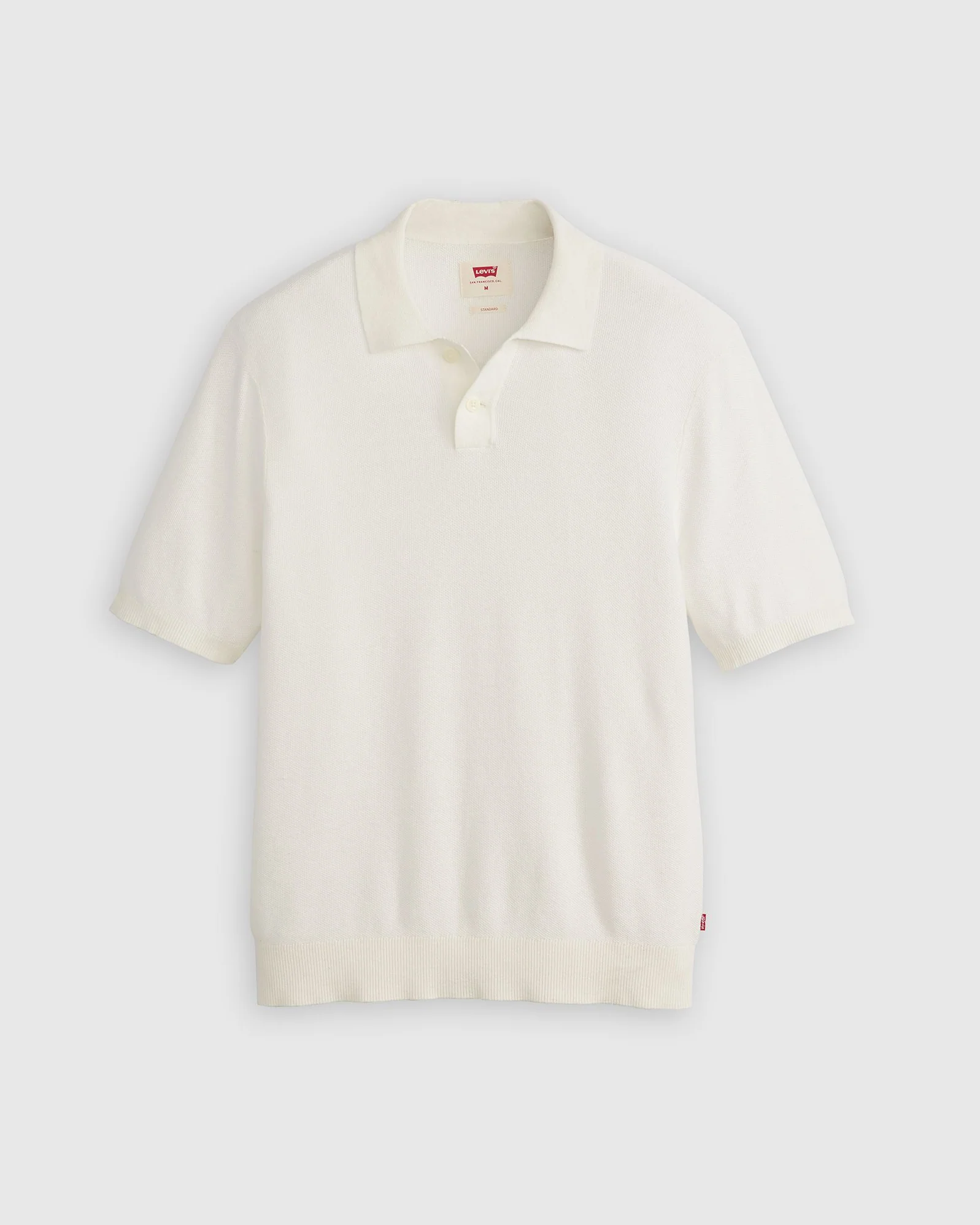 Levi's® Sweater Cotton-Linen Knit Polo - Bright White - Image 6