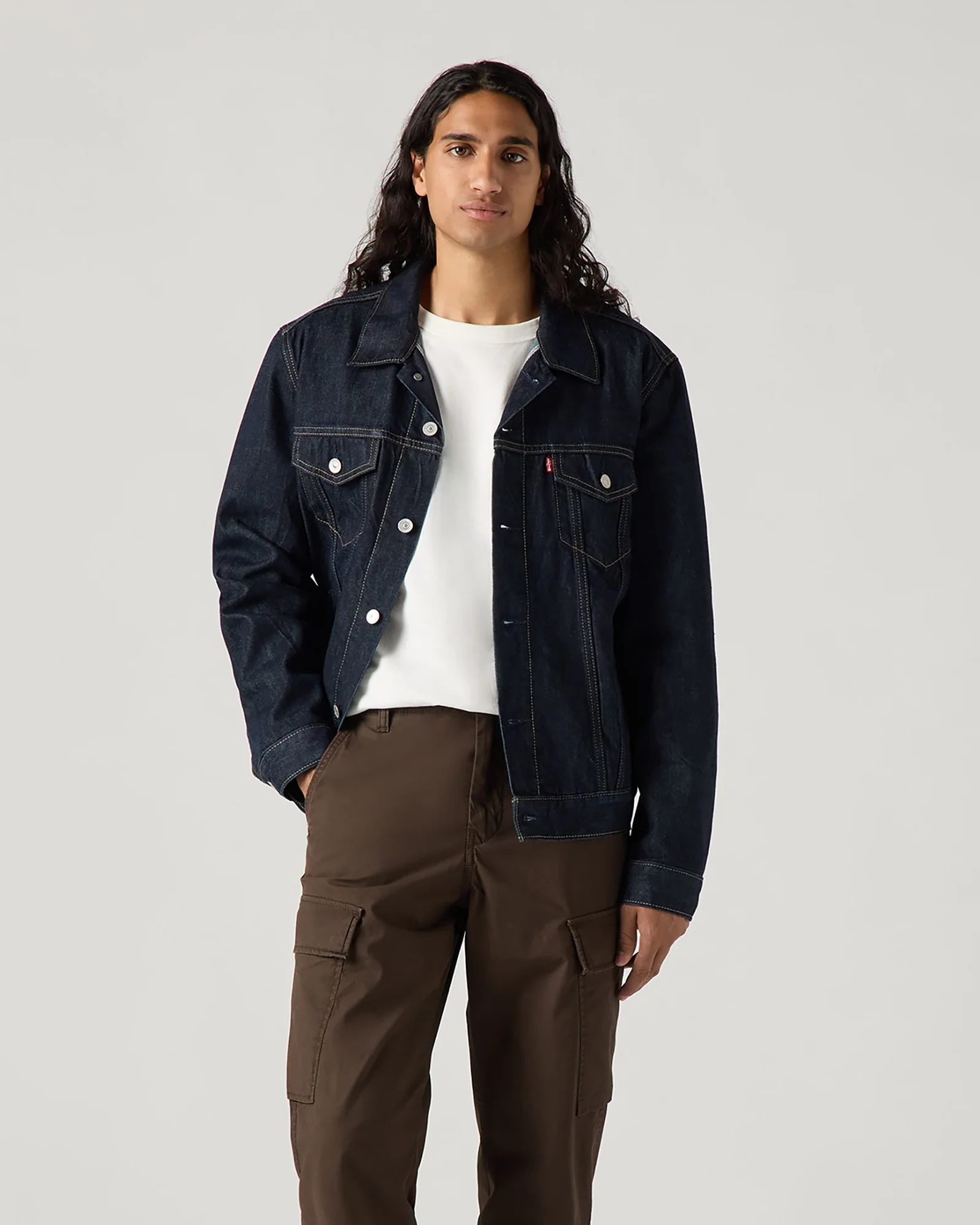 Levi's® Trucker Denim Jacket - Thriller Selvedge Resin Rinse - Image 3