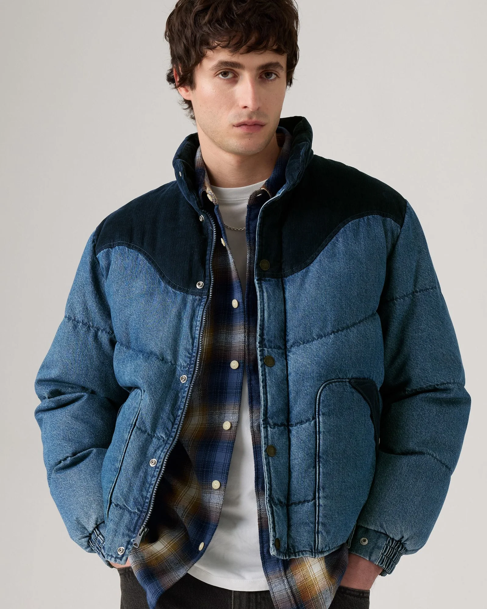Levi's® Wild West Short Puffer Jacket - Riverbank - Image 3