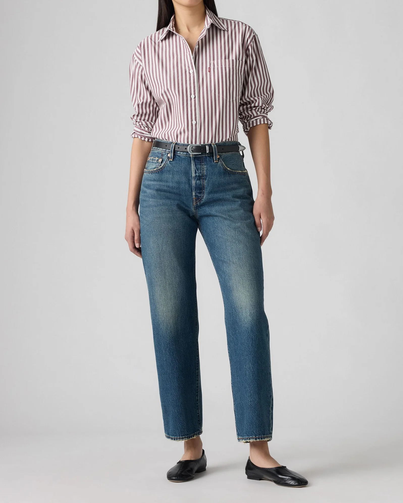 Levi's® Womens 501 90's Ankle Relaxed Straight Fit Jeans - Vanity Agenda - Image 3