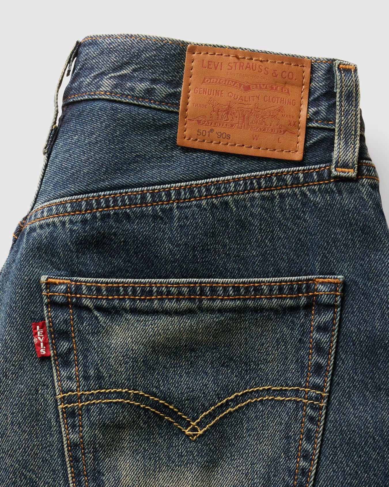 Levi's® Womens 501 90's Lightweight Relaxed Straight Fit Jeans - Bless The Rain - Image 2